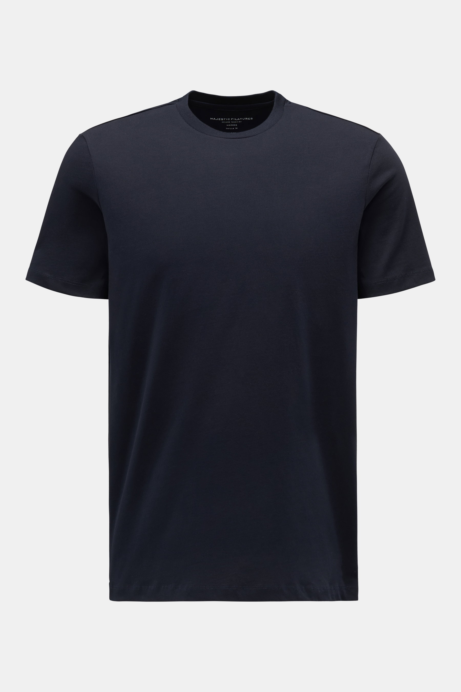 Majestic Filatures Rundhals-T-Shirt navy
