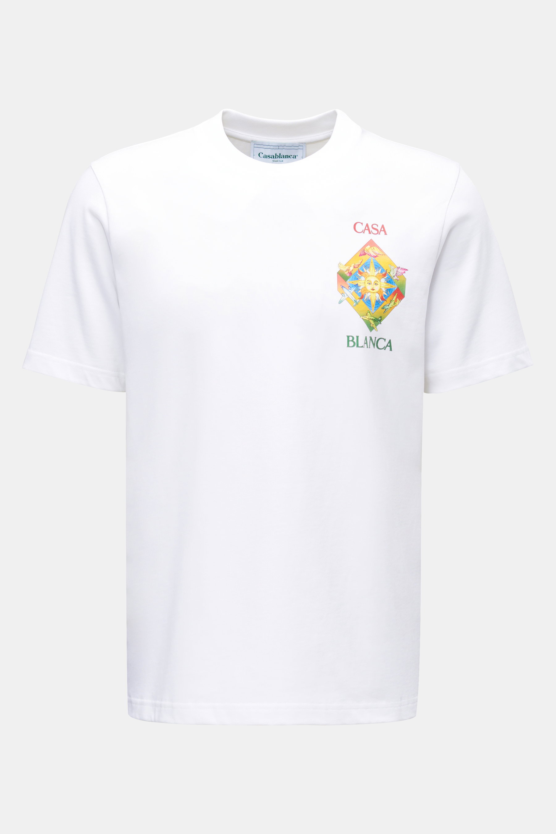 Casablanca Rundhals-T-Shirt 'Les Elements' weiß