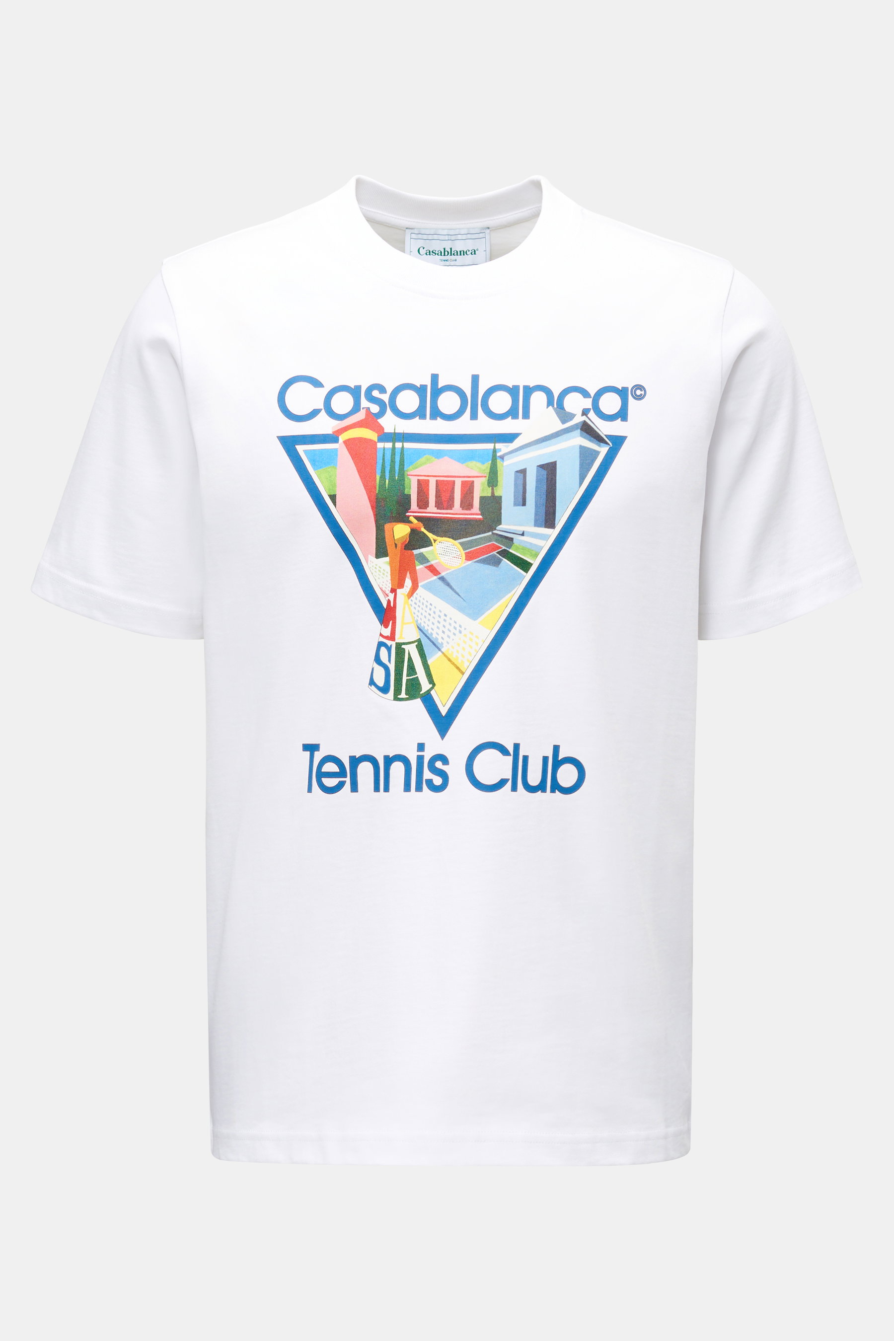 Casablanca Rundhals-T-Shirt 'La Joueuse' weiß