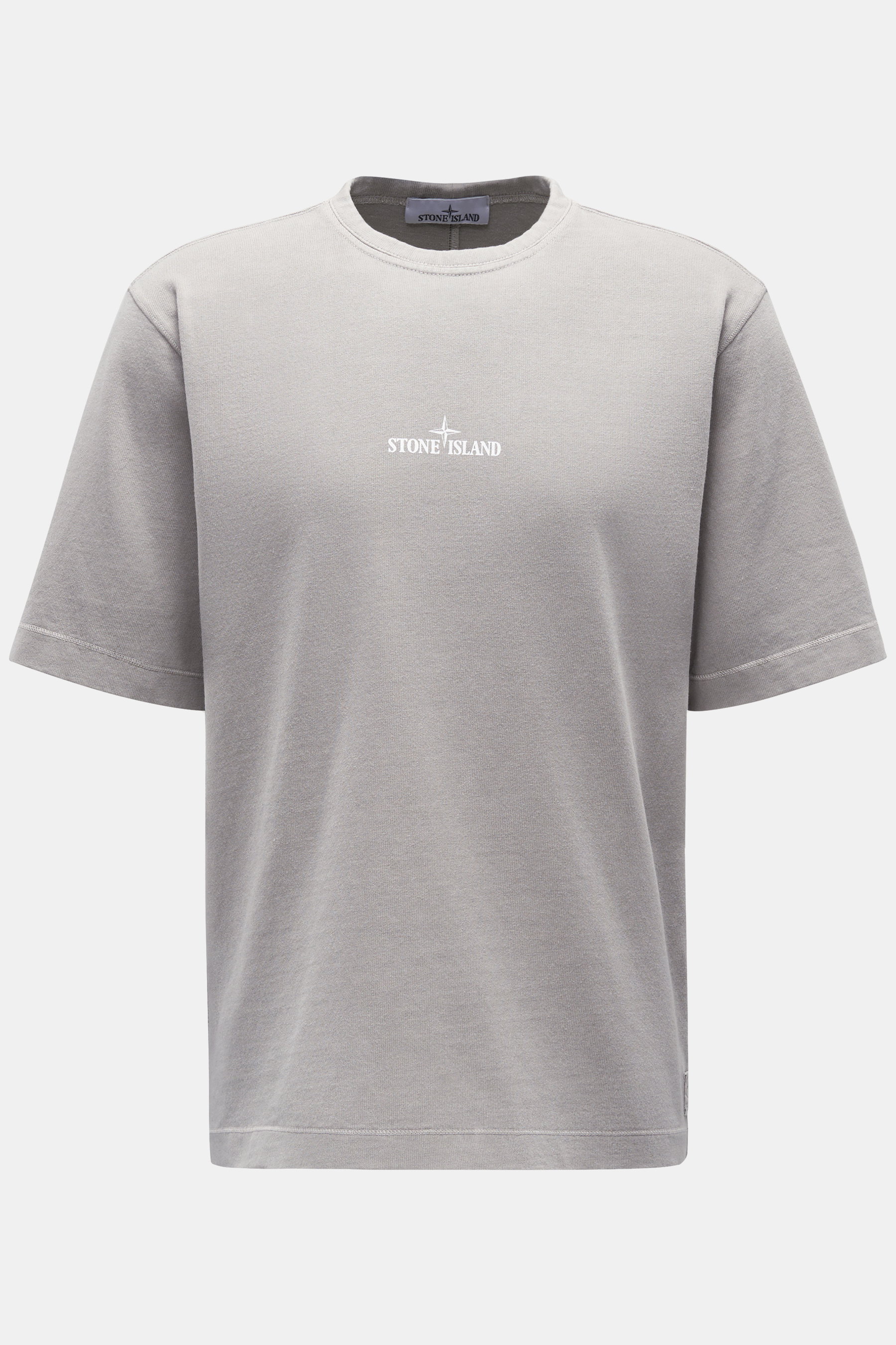 Stone Island Rundhals-T-Shirt 'Closed Loop Tinto Terra' grau