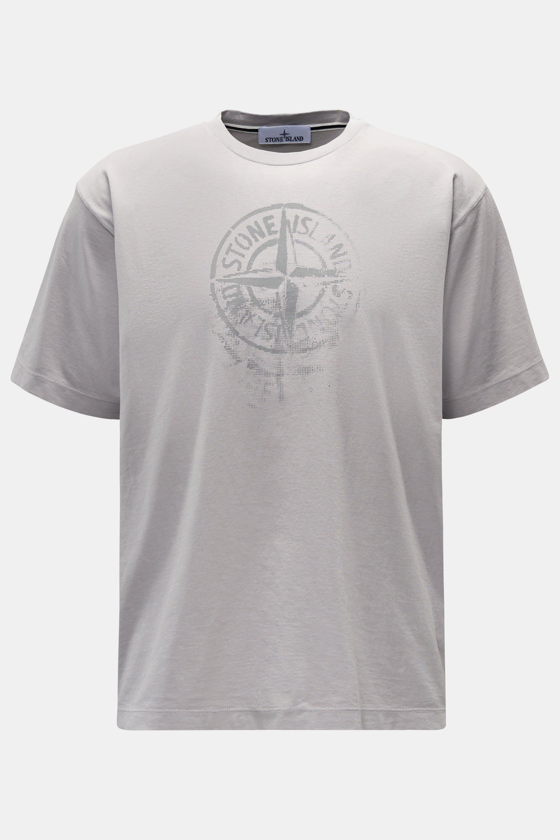 Stone Island Rundhals-T-Shirt 'Reflective' grau