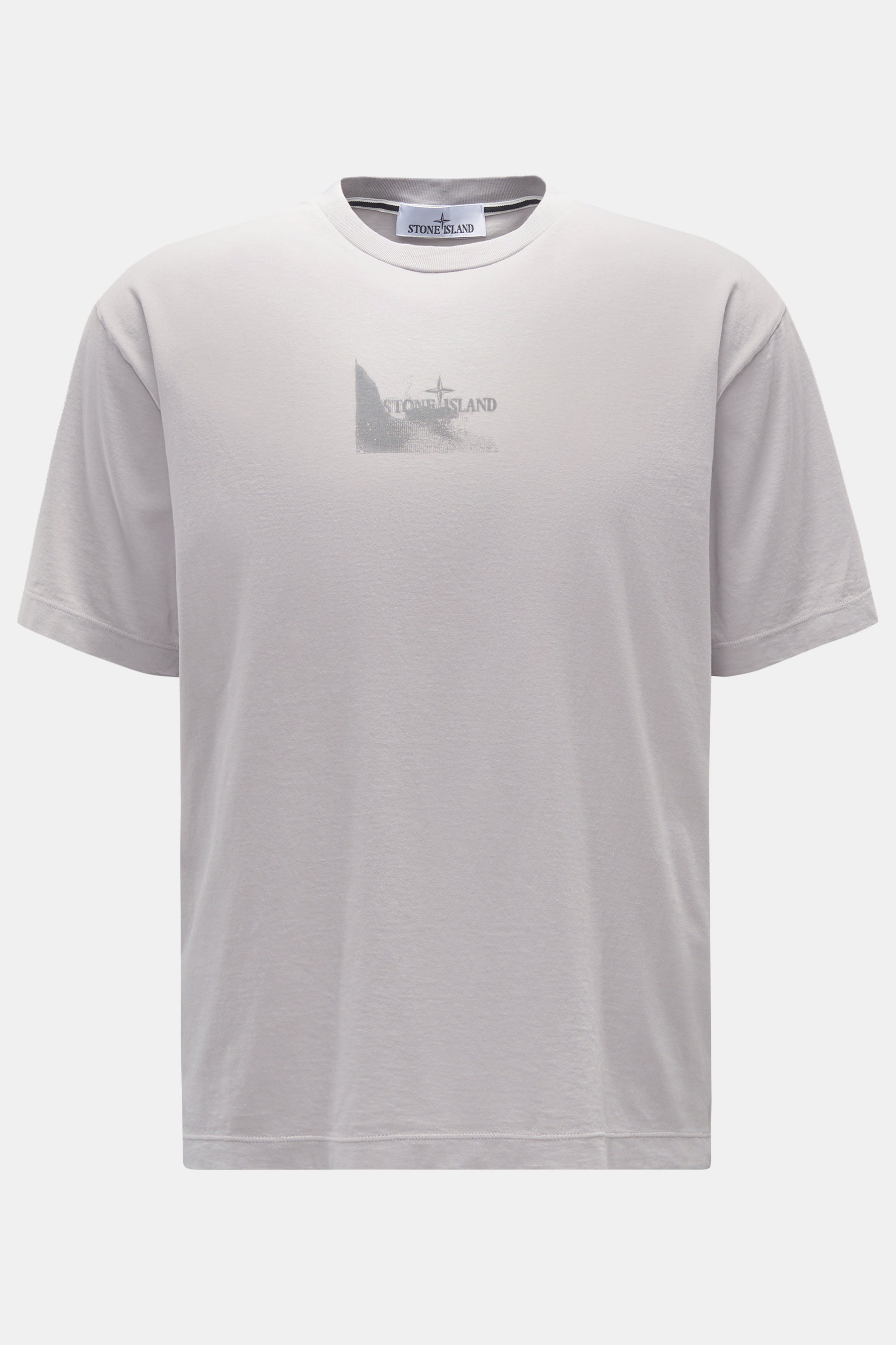 Stone Island Rundhals-T-Shirt 'Reflective' hellgrau
