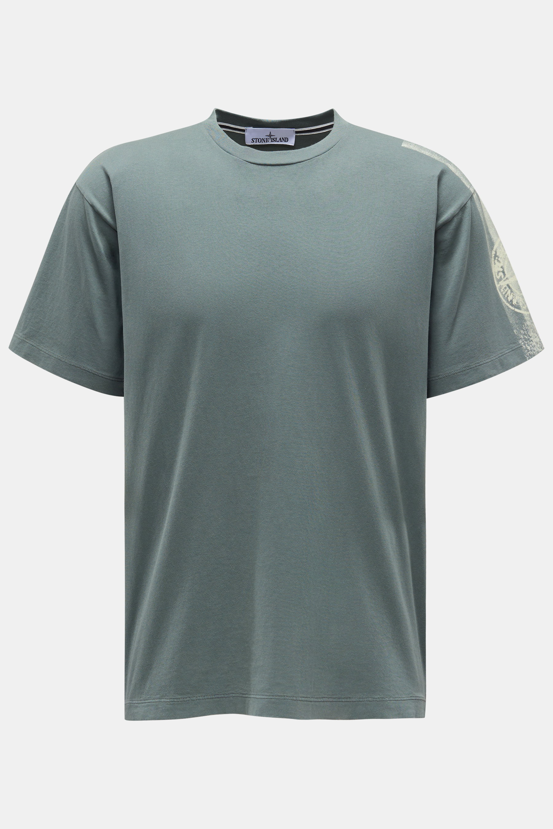 Stone Island Rundhals-T-Shirt graugrün