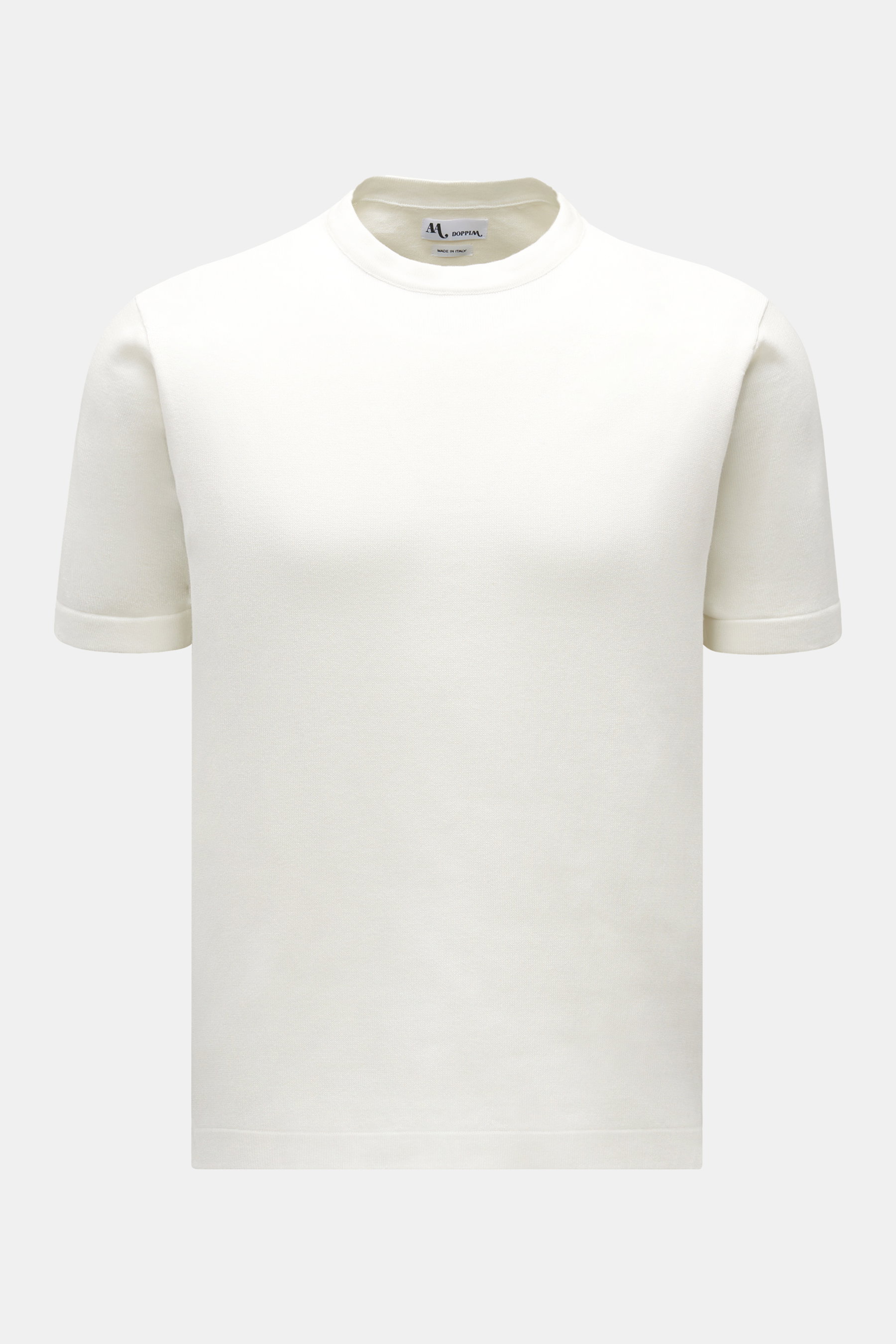 Doppiaa Kurzarm-Pullover 'Aalfeo' weiß