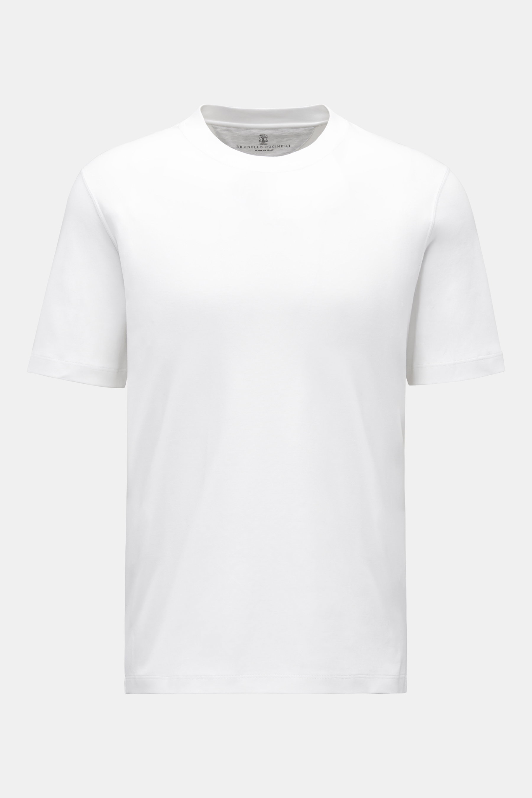 Brunello Cucinelli Rundhals-T-Shirt offwhite