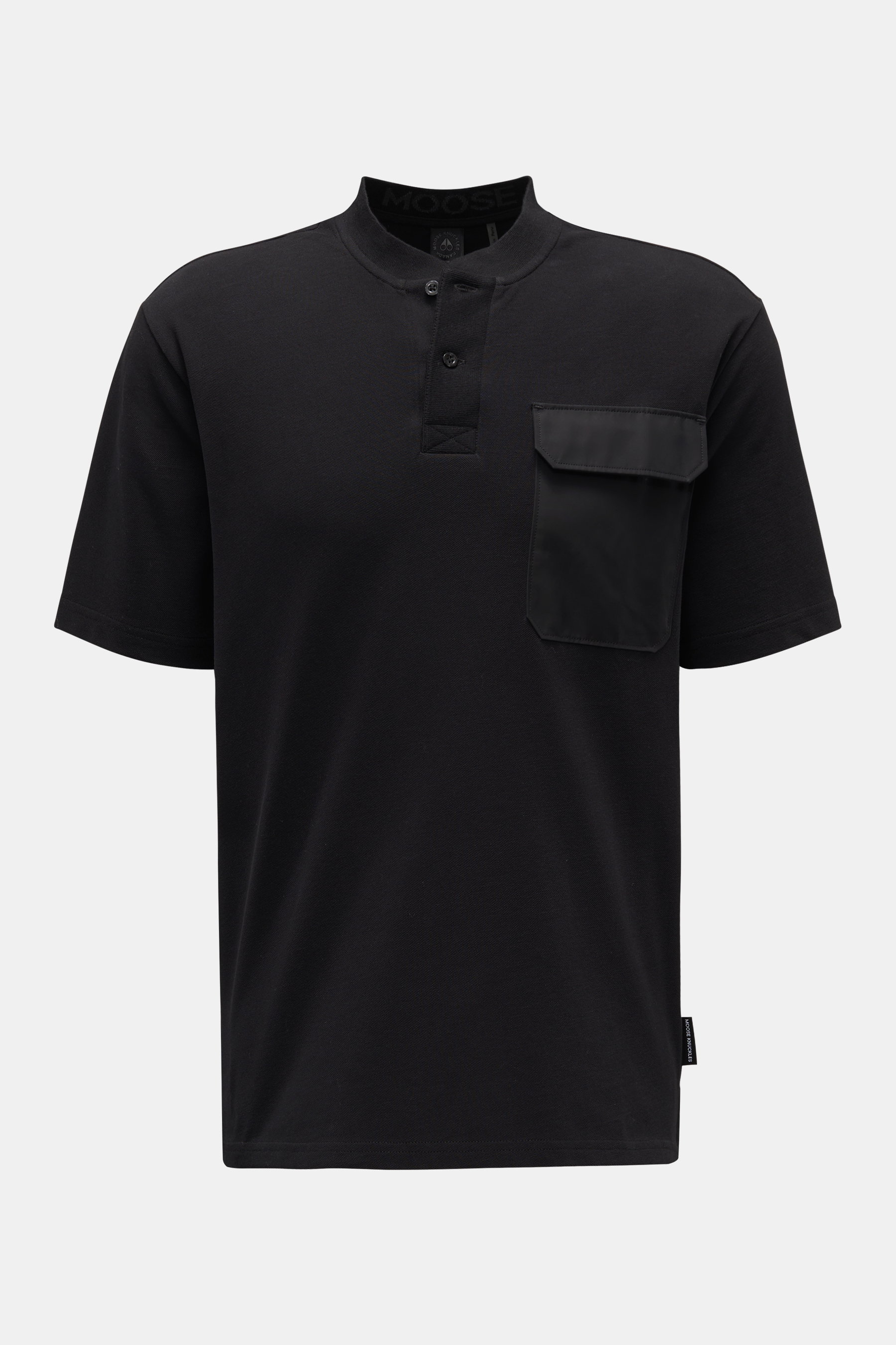 Moose Knuckles Poloshirt 'Maxime' schwarz