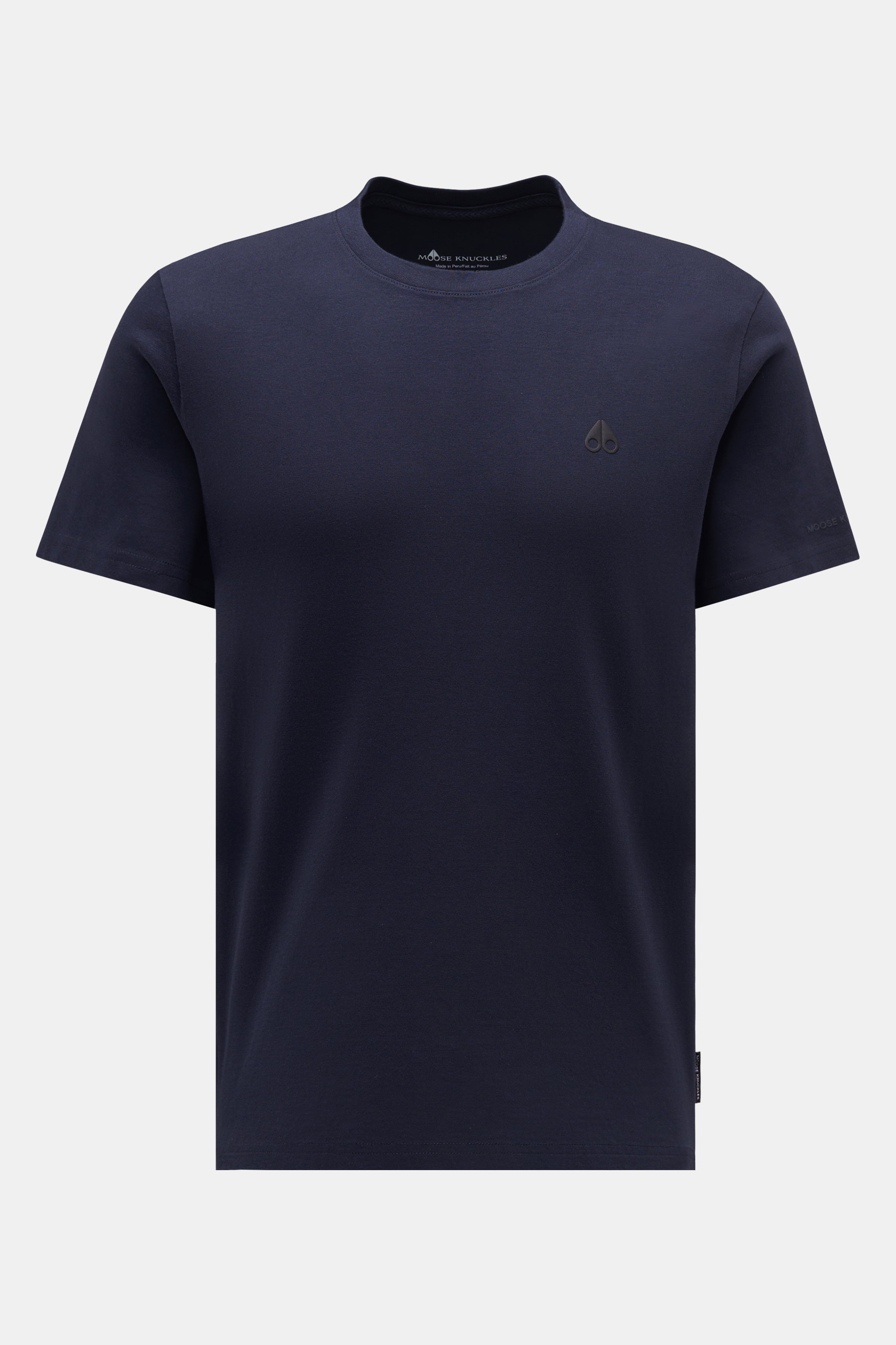 Moose Knuckles Rundhals-T-Shirt 'Satellite' navy