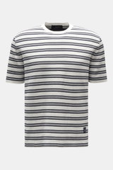 Seafarer Crew neck T-shirt white/navy striped