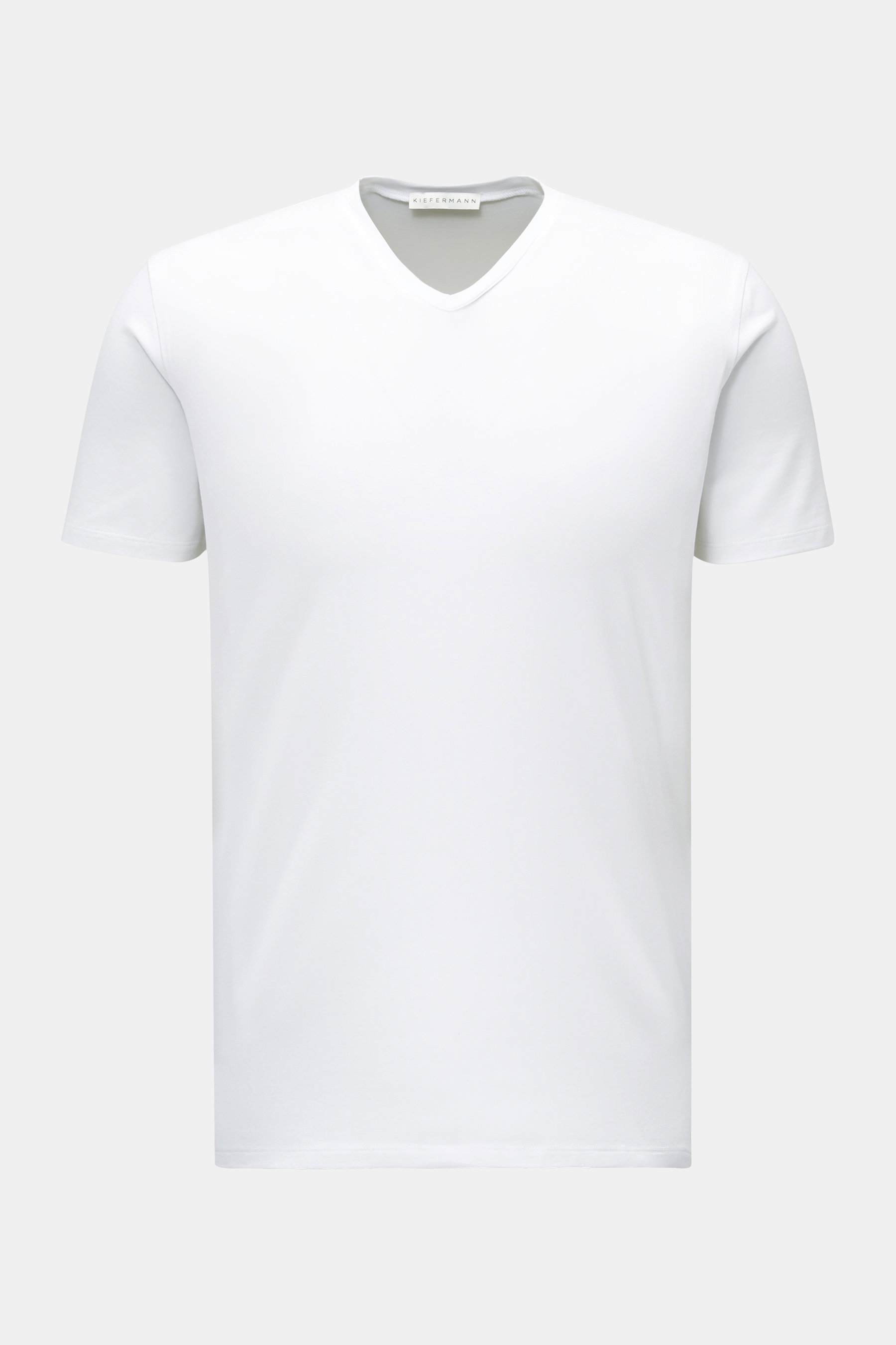 Kiefermann V-Neck T-Shirt 'Hape' weiß