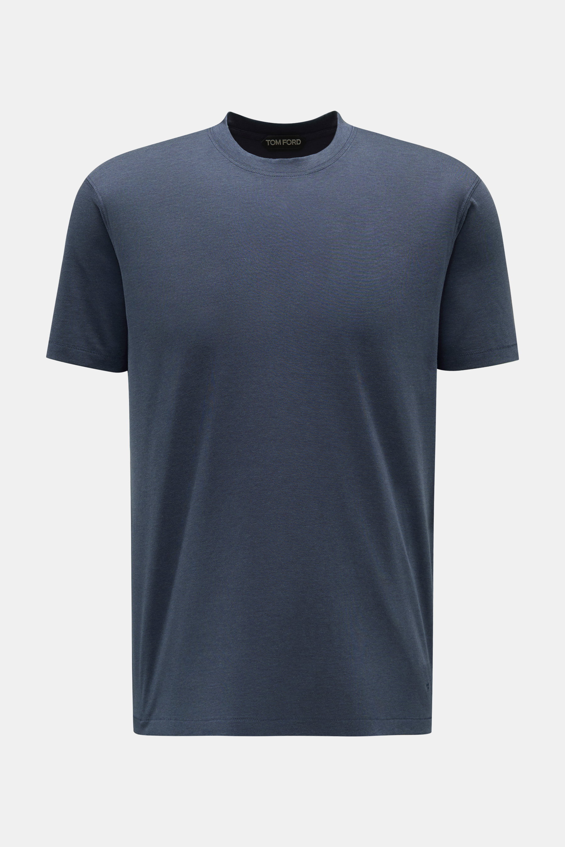 Tom Ford Crew neck T-shirt dark blue mottled