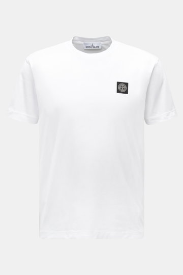 Stone Island Rundhals-T-Shirt weiß