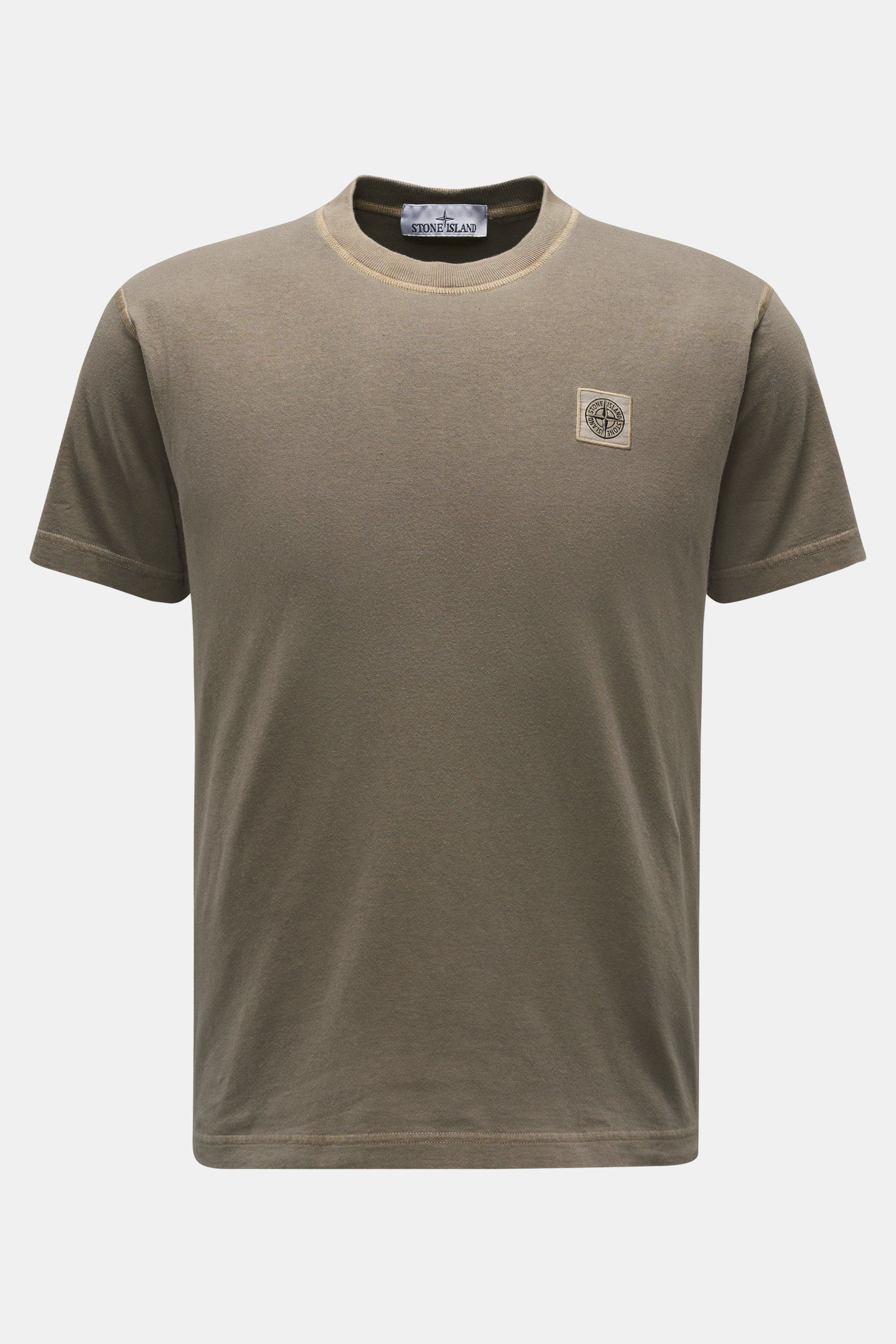 Stone Island Rundhals-T-Shirt graugrün