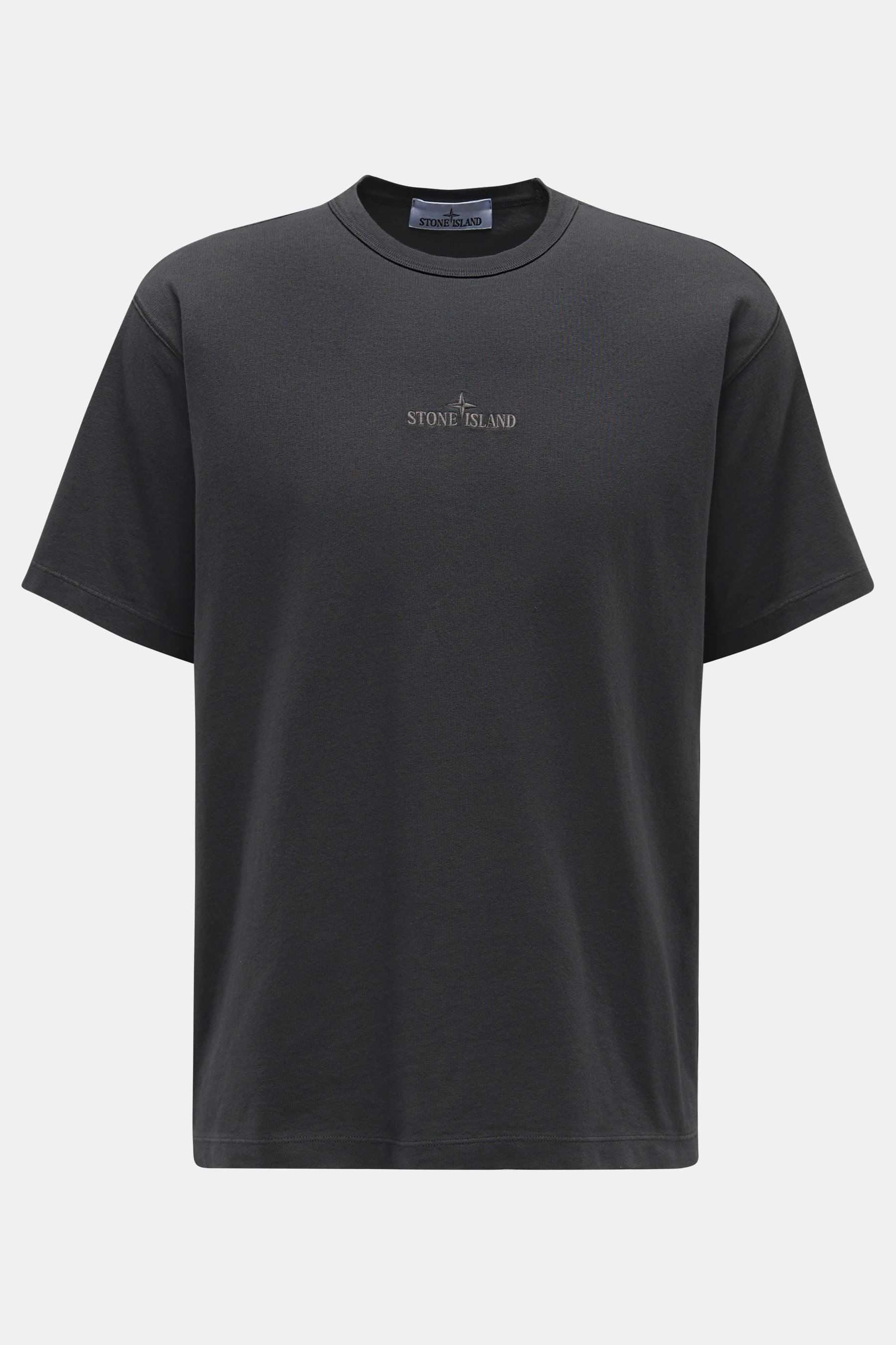Stone Island Rundhals-T-Shirt dunkelgrau