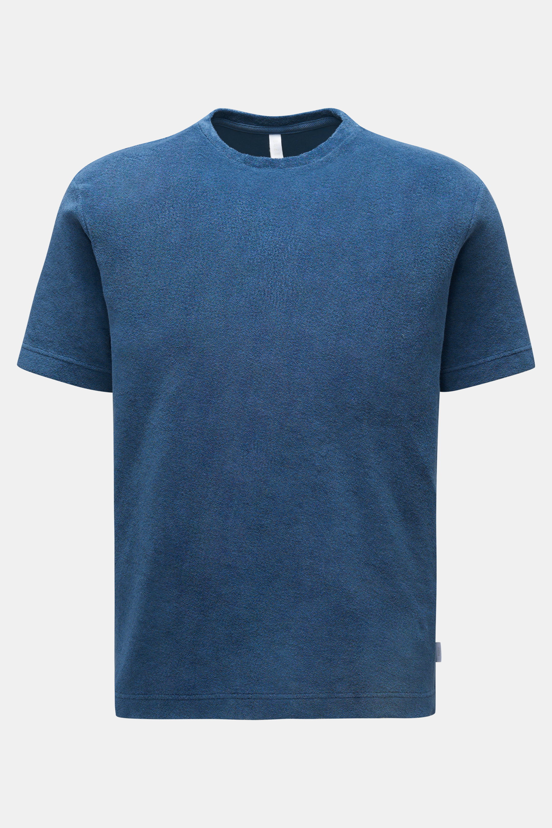 04651/ A trip in a bag Frottee T-Shirt 'Terry Tee' graublau