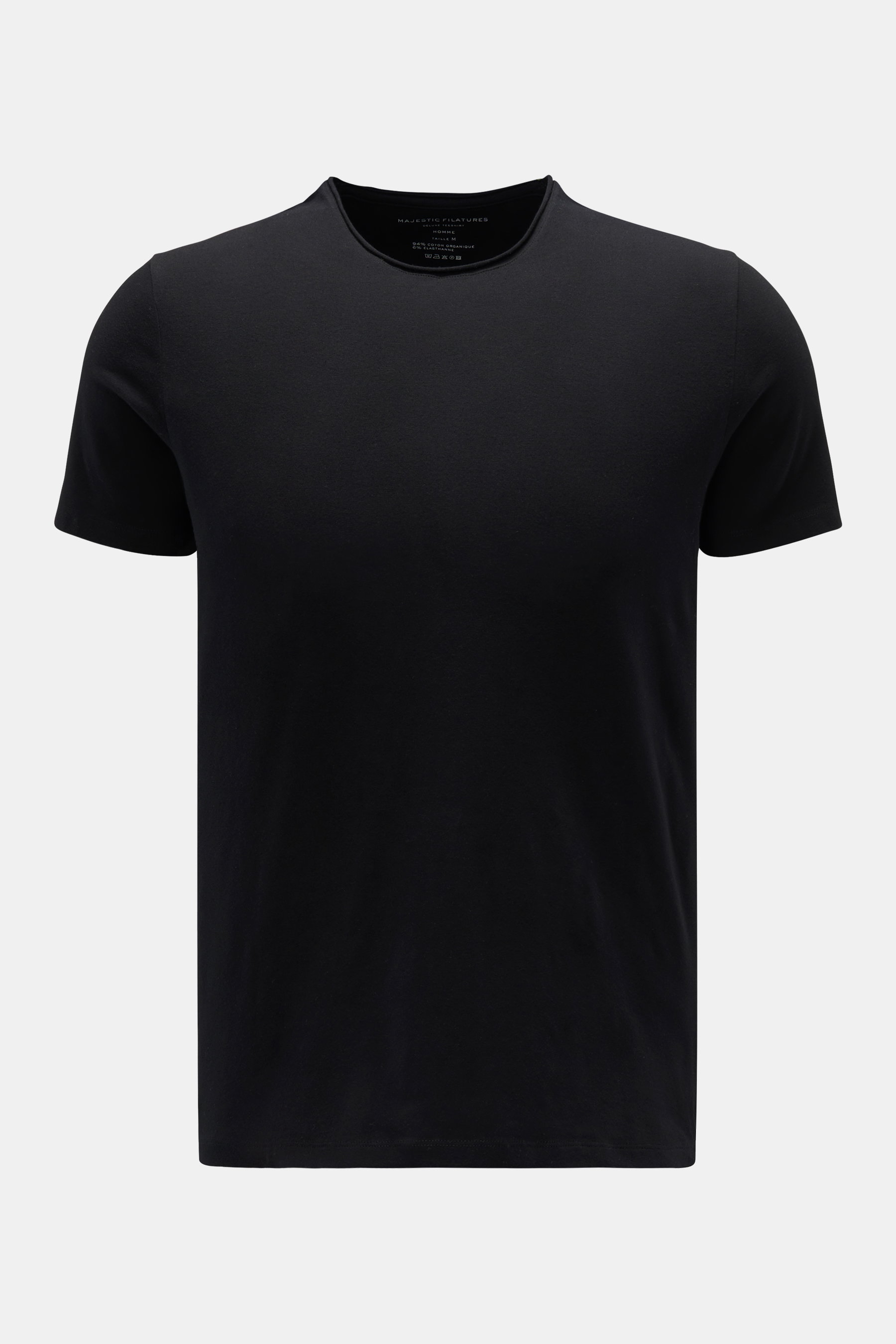 Majestic Filatures Rundhals-T-Shirt schwarz