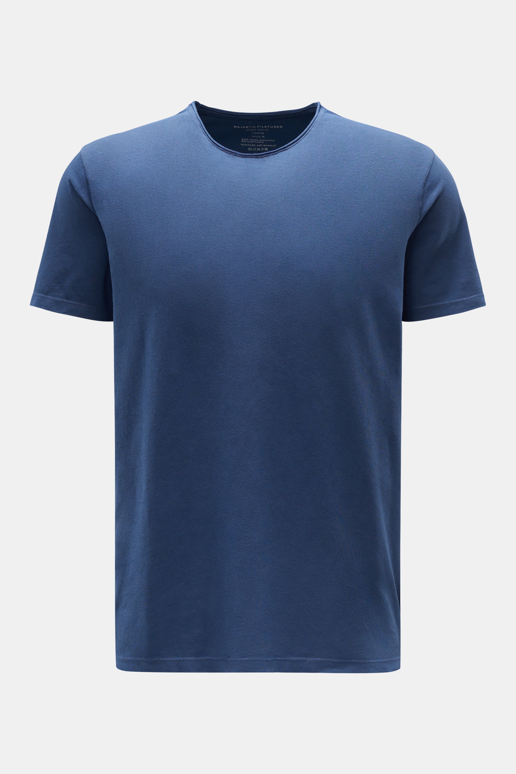 Majestic Filatures Rundhals-T-Shirt dunkelblau