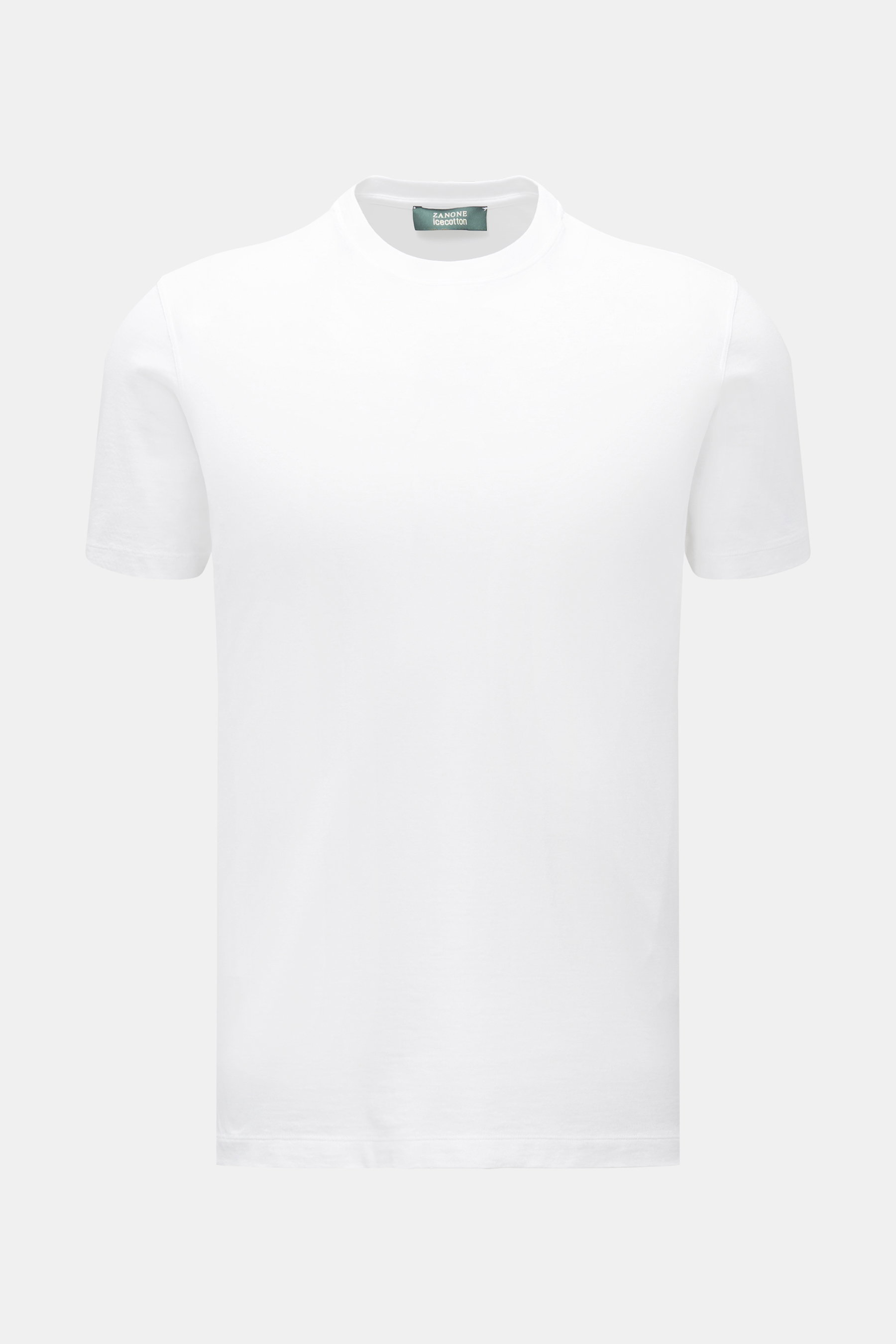 Zanone Rundhals-T-Shirt weiß