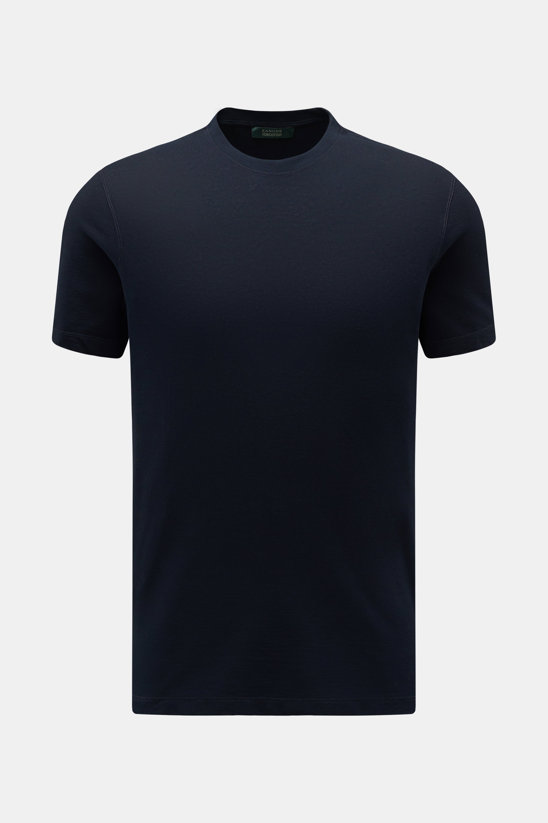 Zanone Rundhals-T-Shirt navy