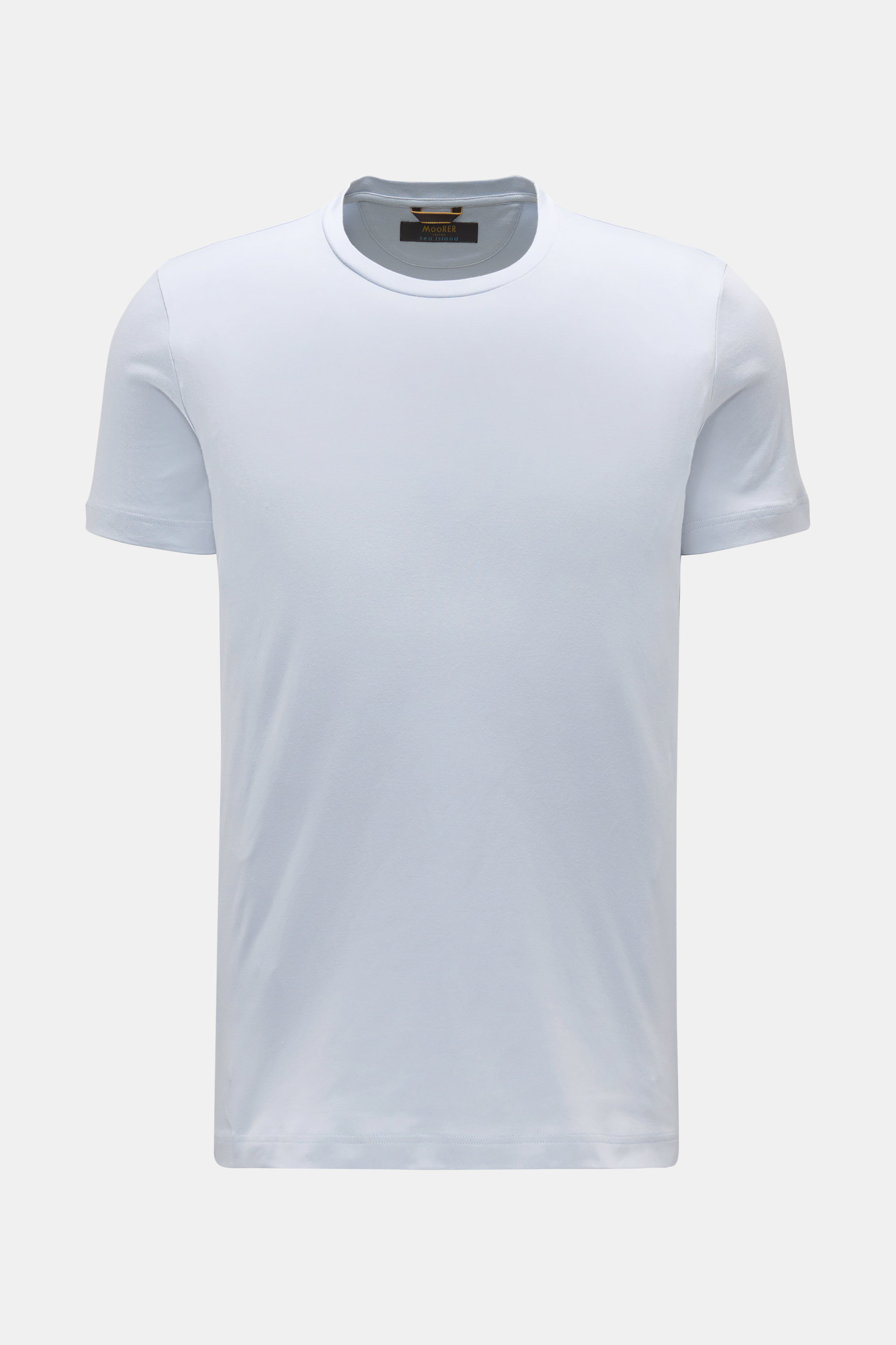 Moorer Rundhals-T-Shirt hellblau