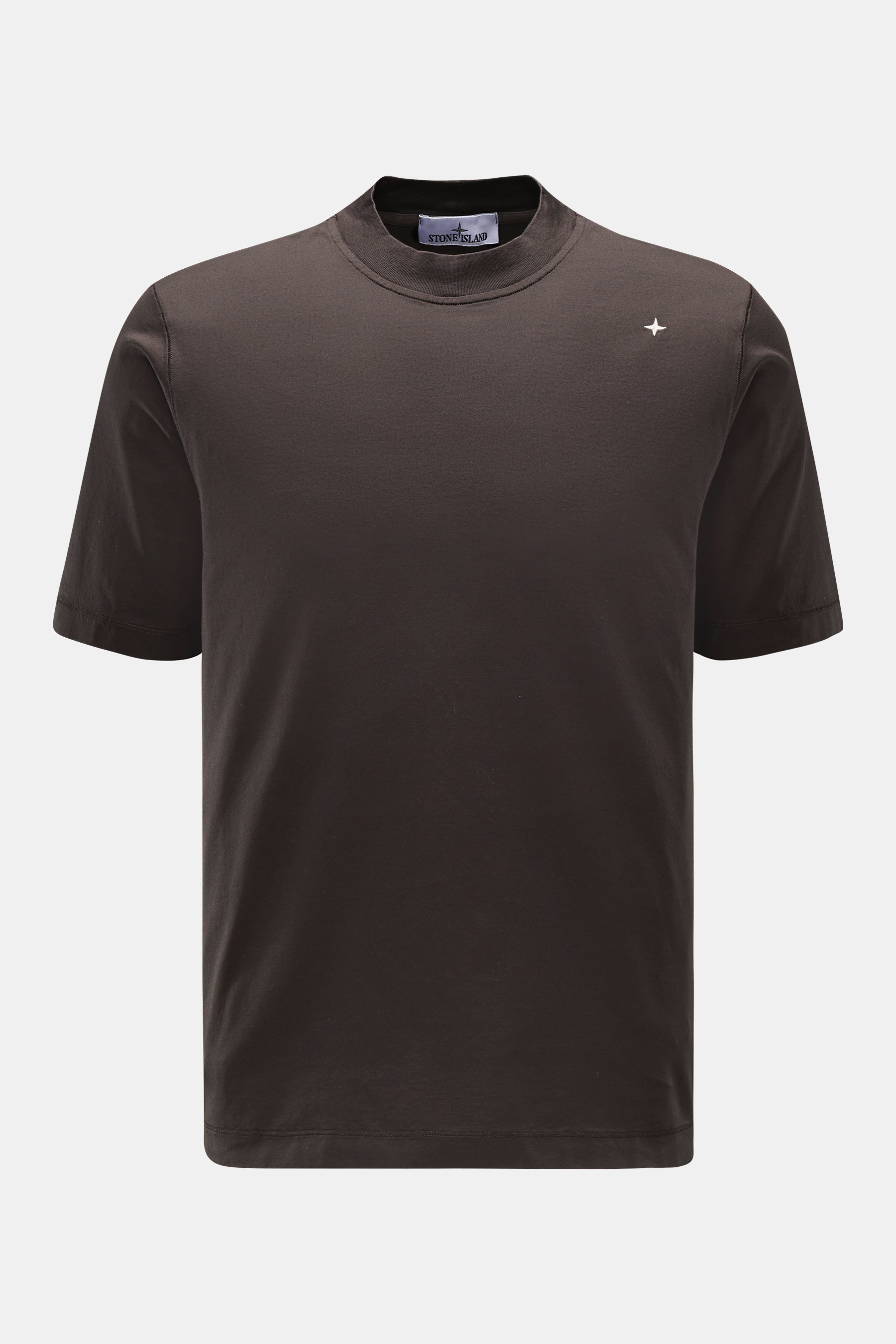 Stone Island Rundhals-T-Shirt 'Stellina' dunkelbraun