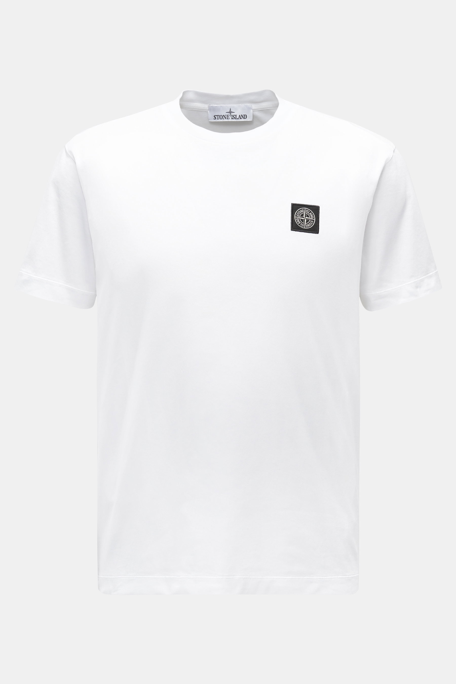 Stone Island Rundhals-T-Shirt weiß