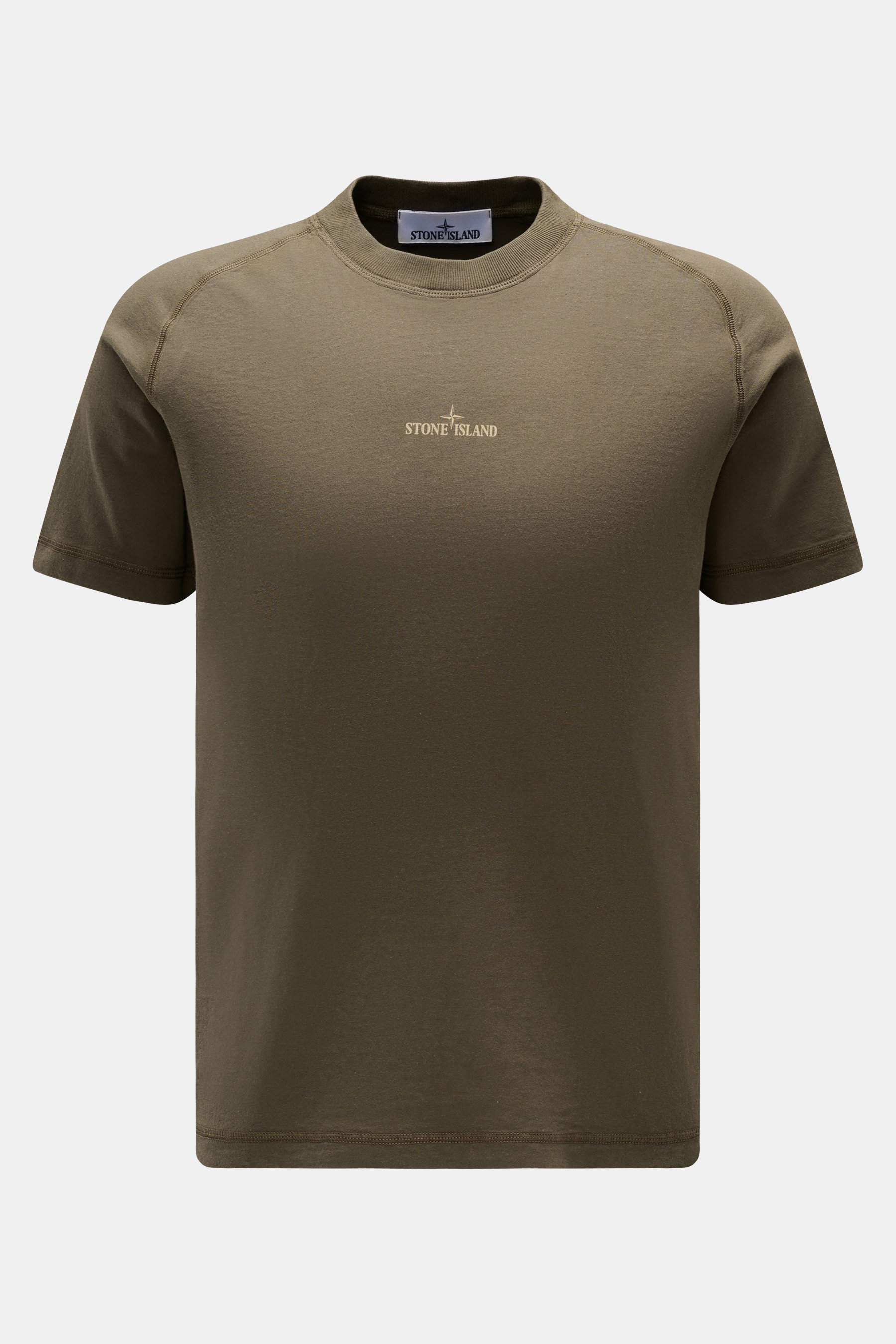 Stone Island Rundhals-T-Shirt oliv