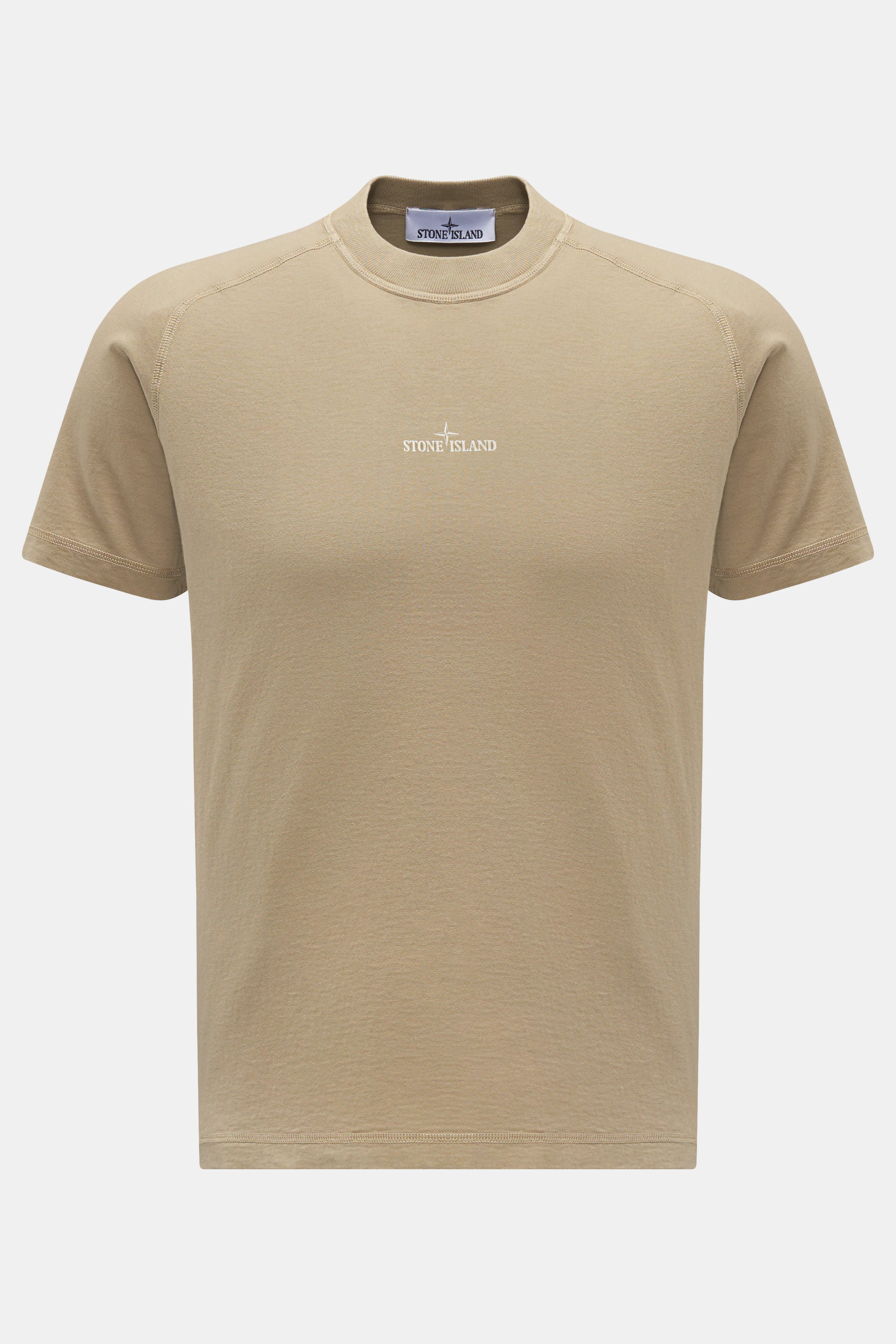Stone Island Rundhals-T-Shirt beige