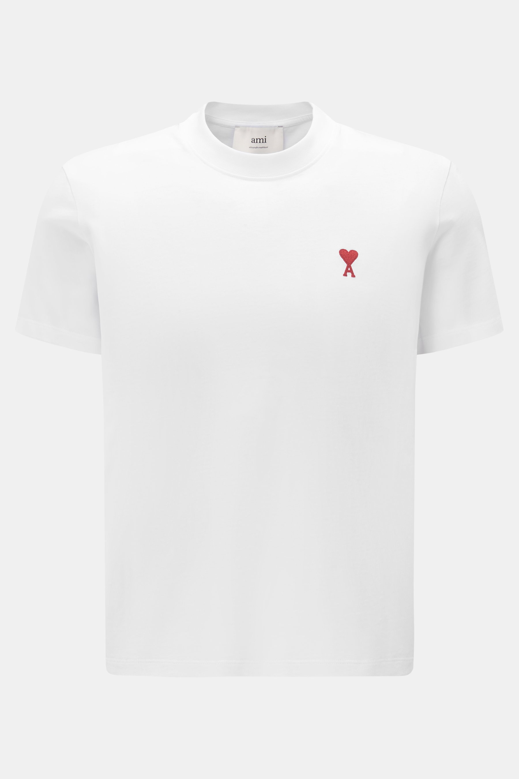 Ami Paris Rundhals-T-Shirt weiß