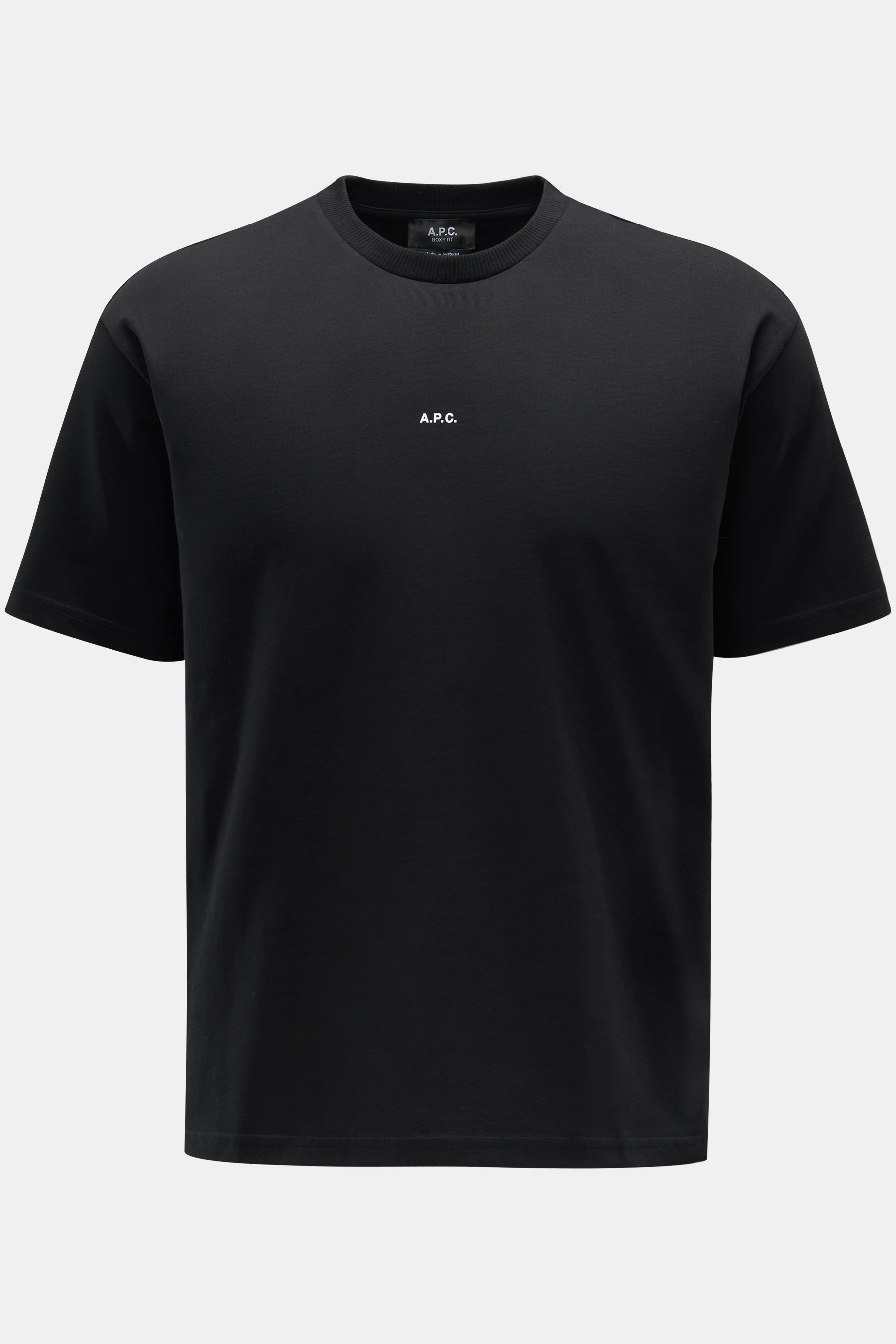 A.P.C. Rundhals-T-Shirt schwarz