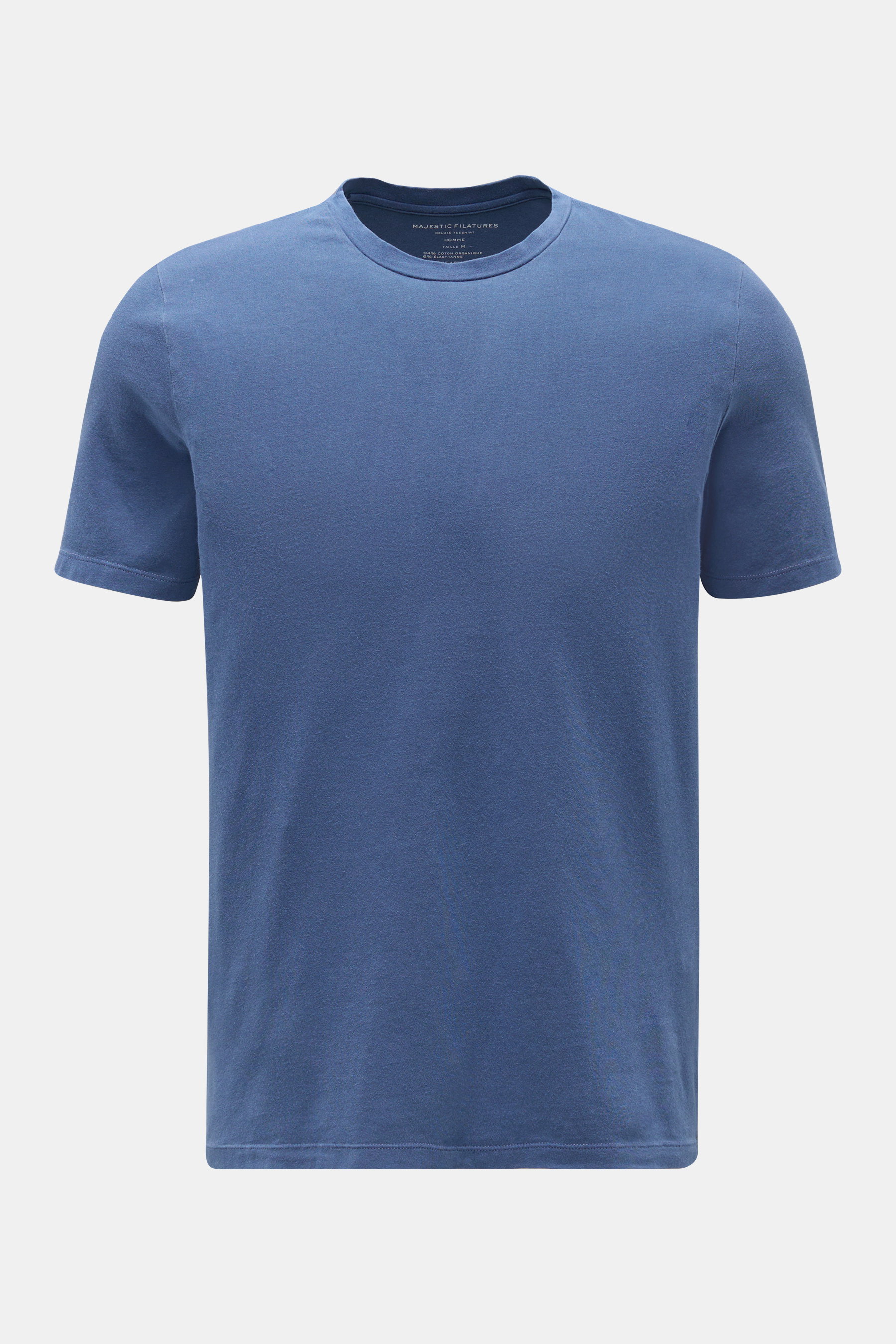 Majestic Filatures Rundhals-T-Shirt 'Harold' graublau