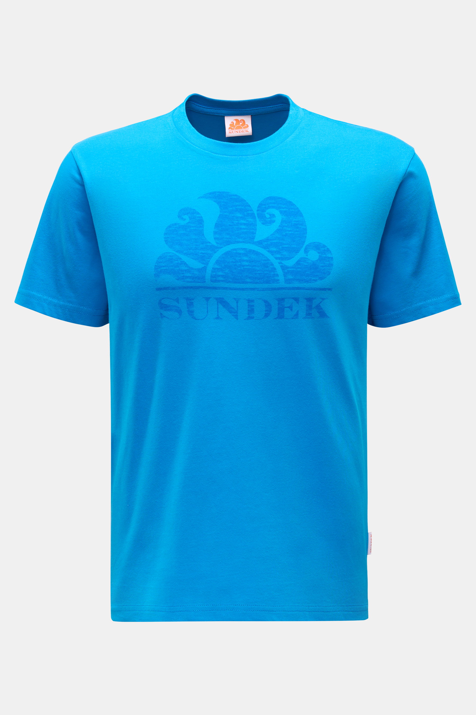 Sundek Rundhals-T-Shirt azurblau