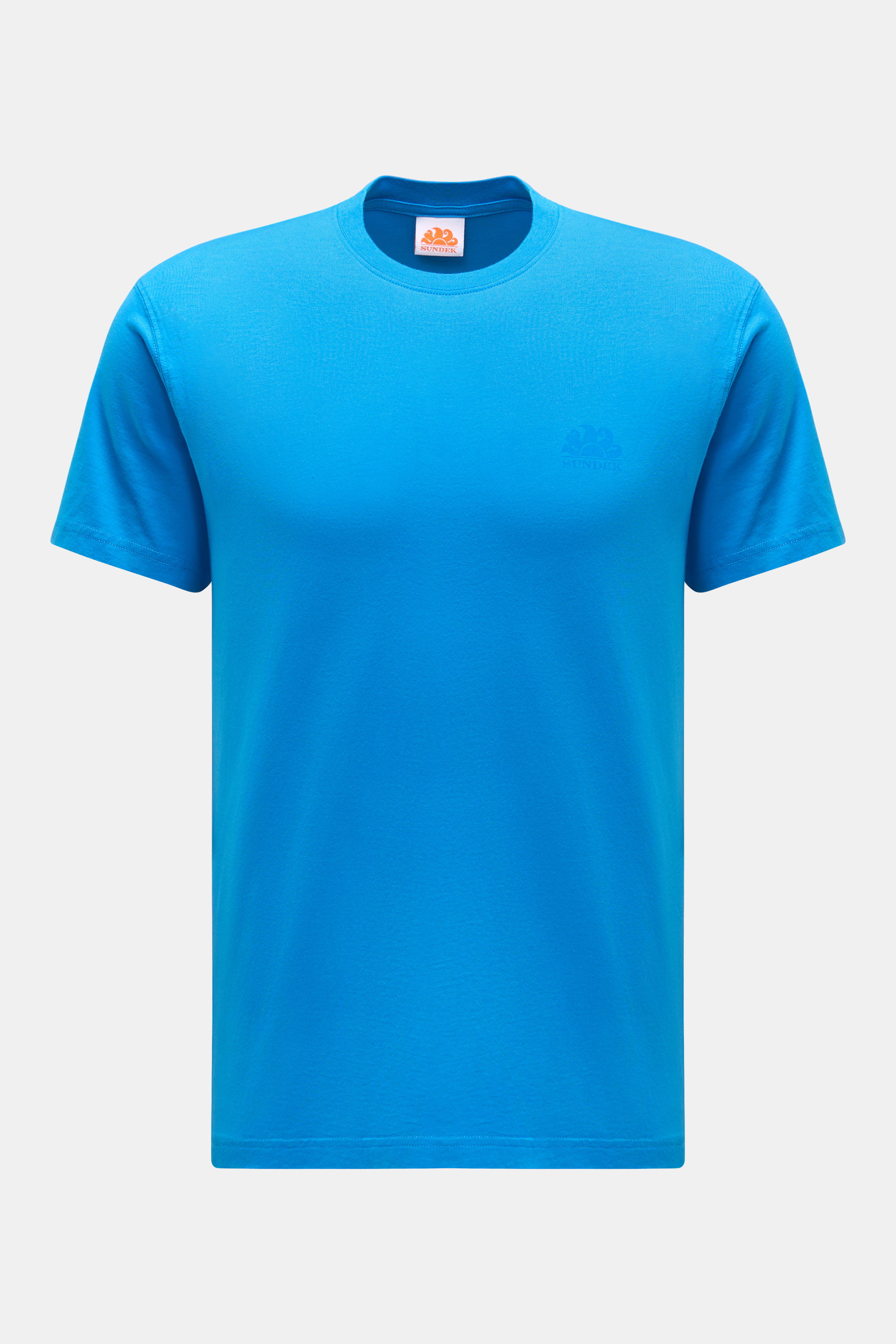 Sundek Rundhals-T-Shirt azurblau
