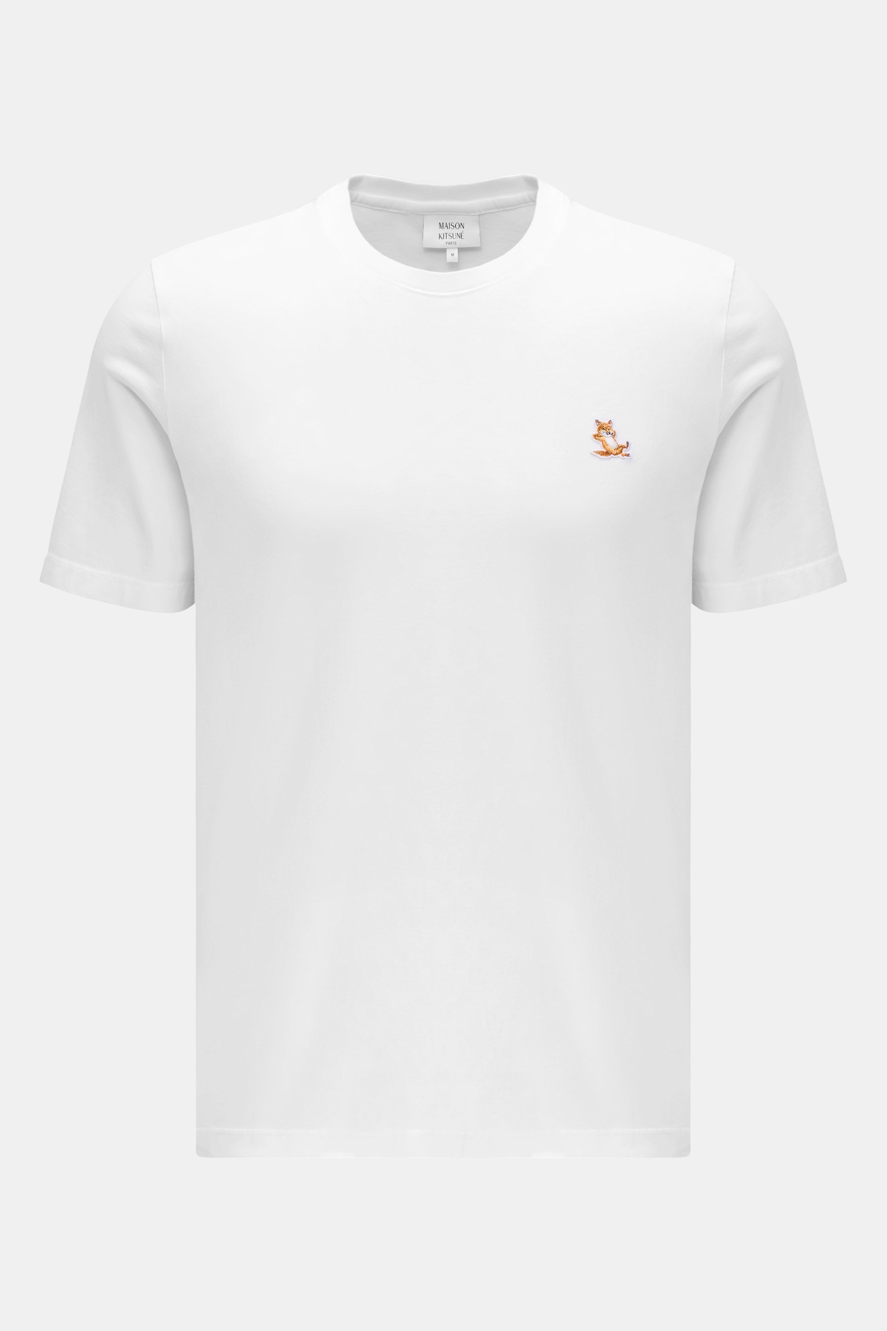 Maison Kitsuné Rundhals-T-Shirt weiß