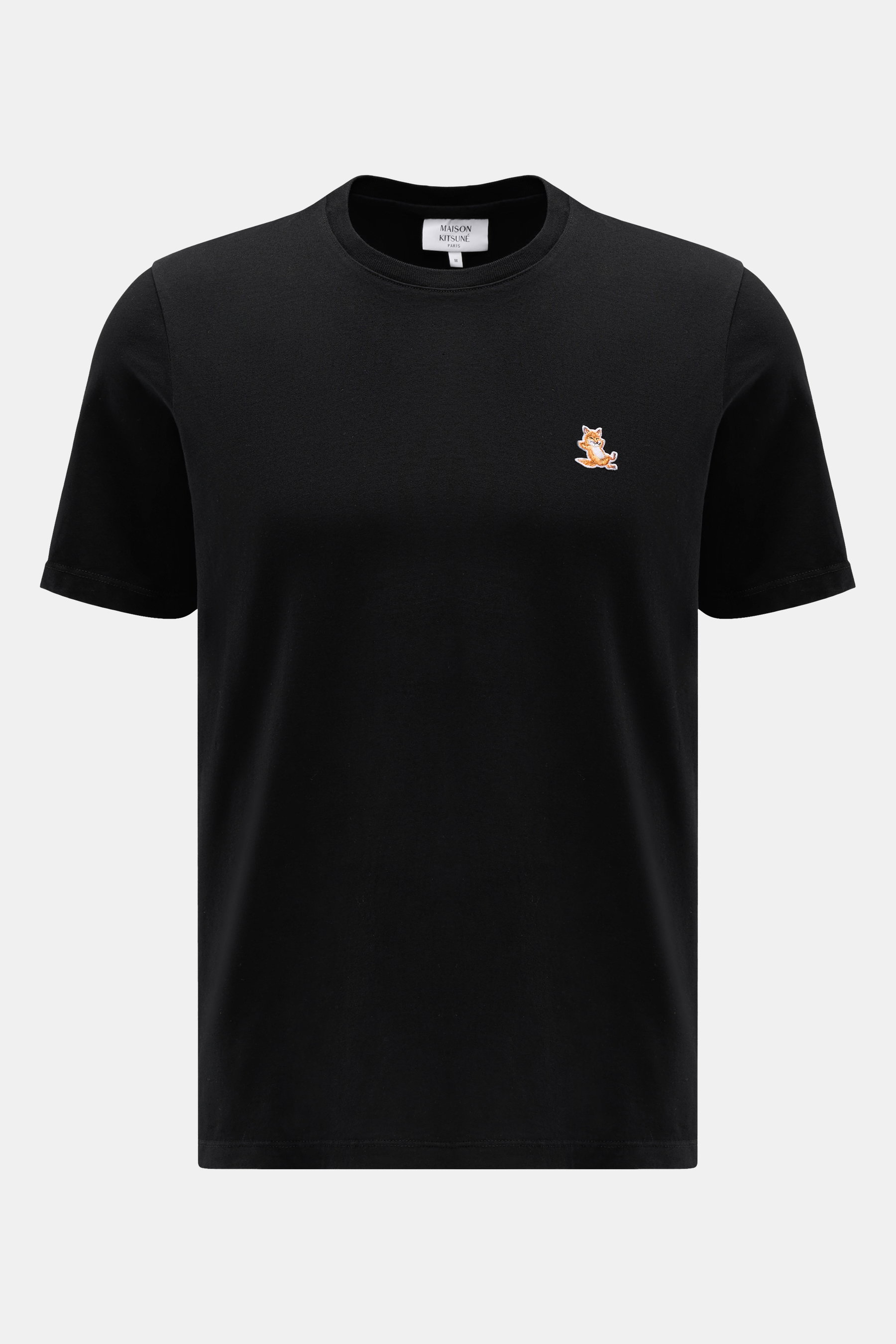 Maison Kitsuné Rundhals-T-Shirt schwarz