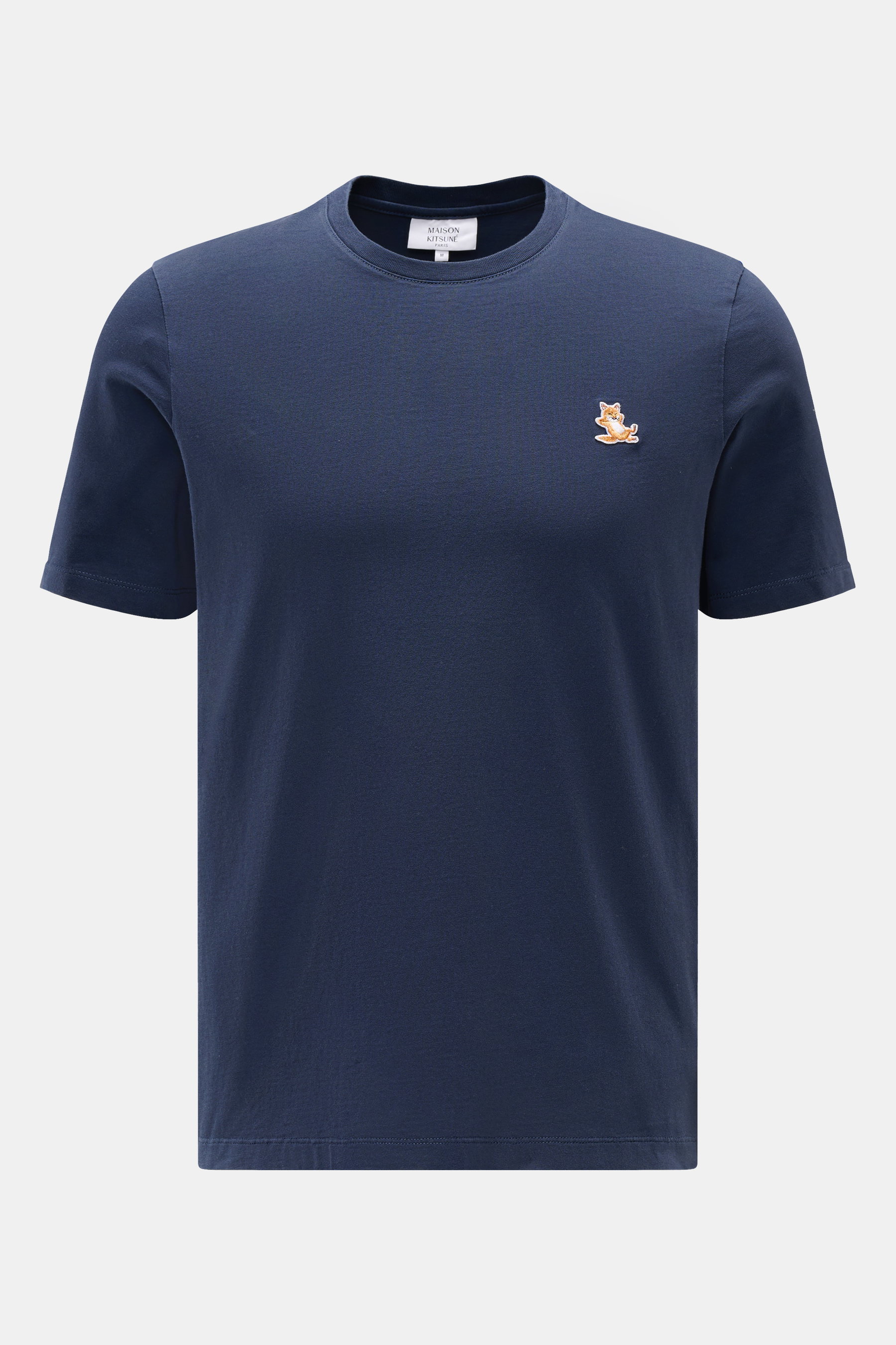 Maison Kitsuné Rundhals-T-Shirt dunkelblau