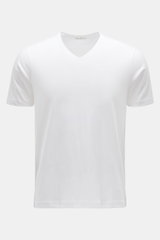 Stefan Brandt V-neck T-shirt 'Artur' white