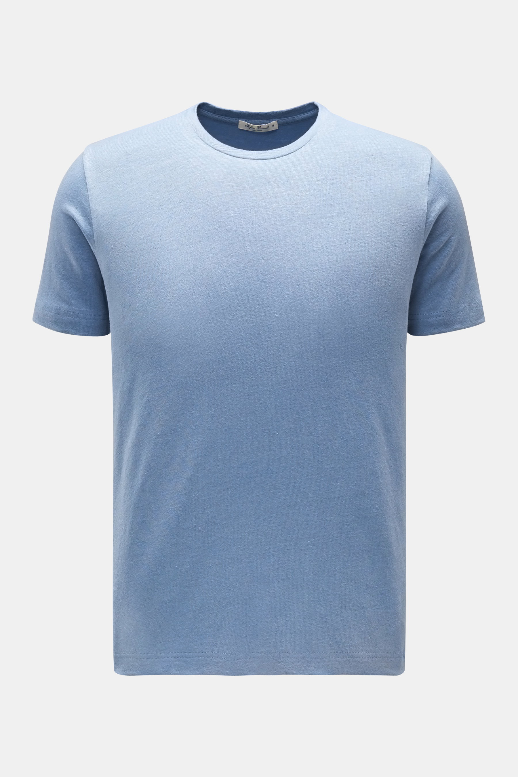 Stefan Brandt Leinen Rundhals-T-Shirt 'Enno' rauchblau