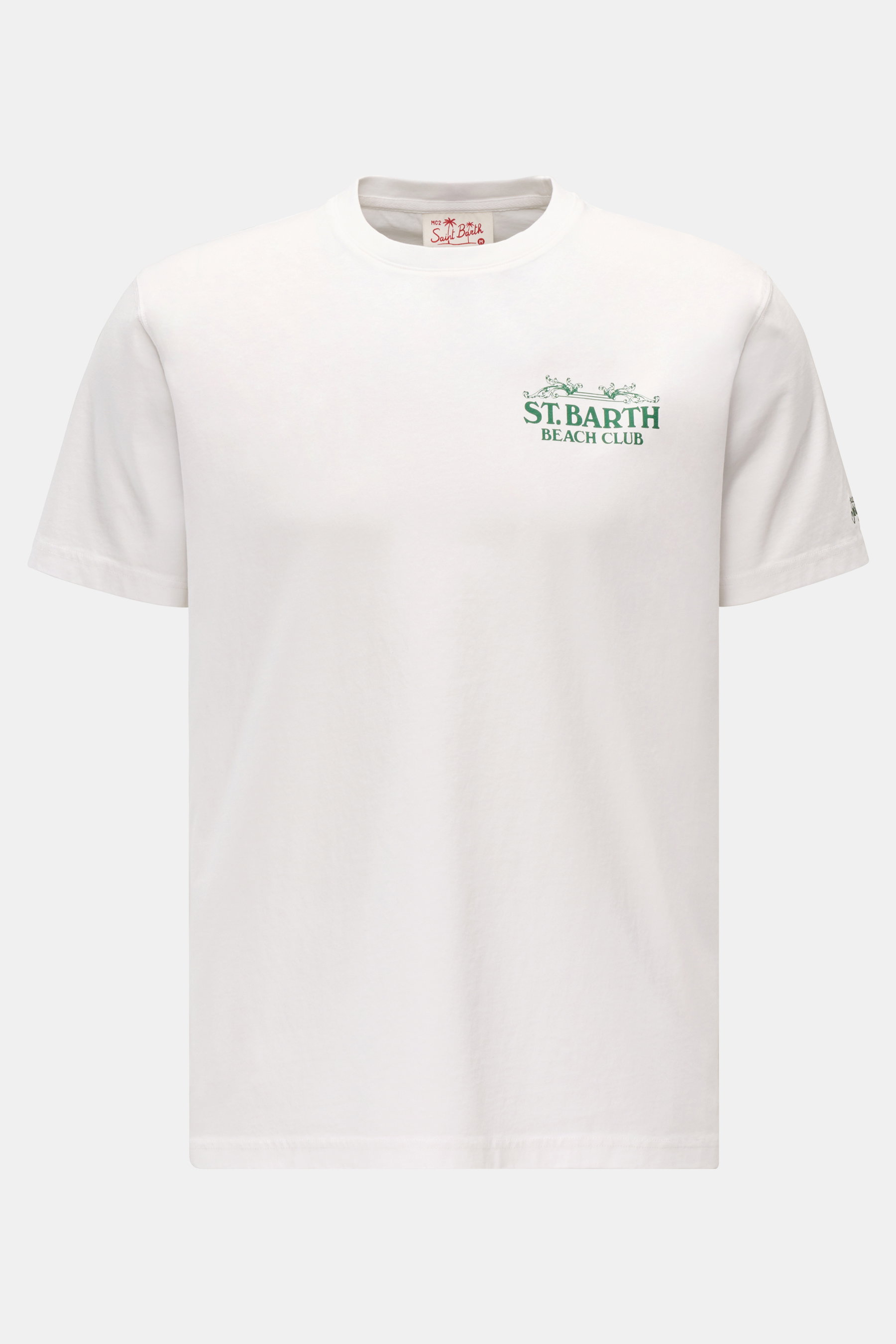 MC2 Saint Barth Rundhals-T-Shirt 'St. Barth Beach Club' weiß