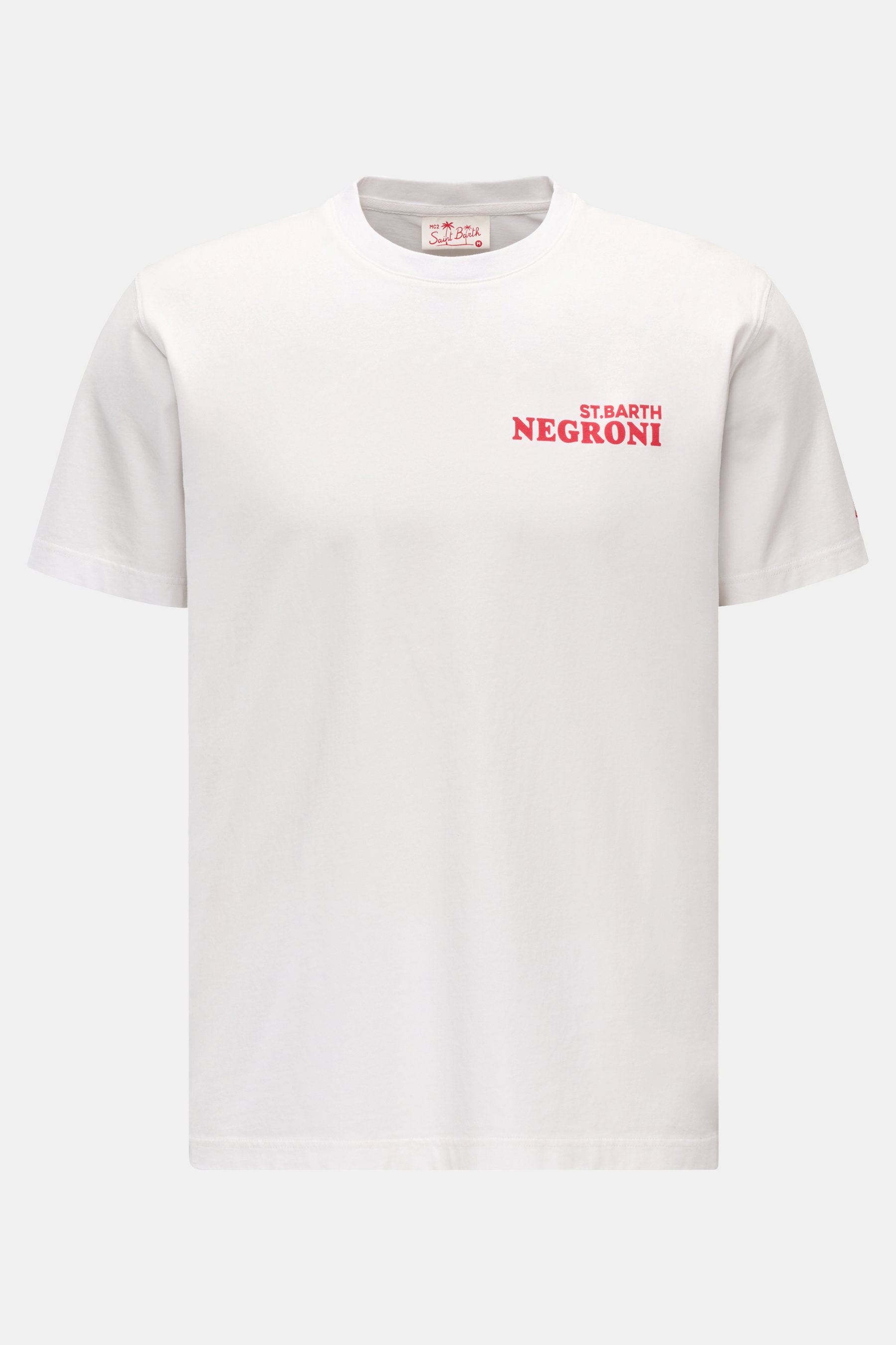 MC2 Saint Barth Rundhals-T-Shirt 'Negroni' weiß