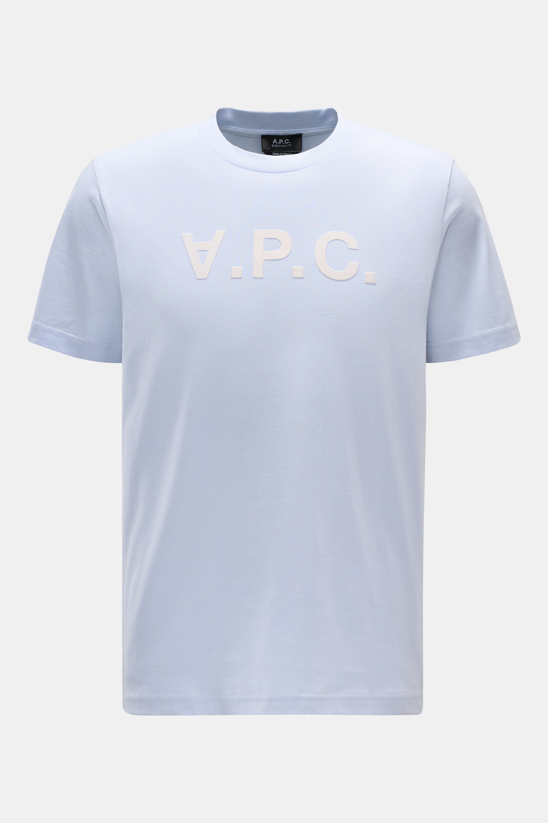 A.P.C. Rundhals-T-Shirt 'Standard Grand VPC' hellblau