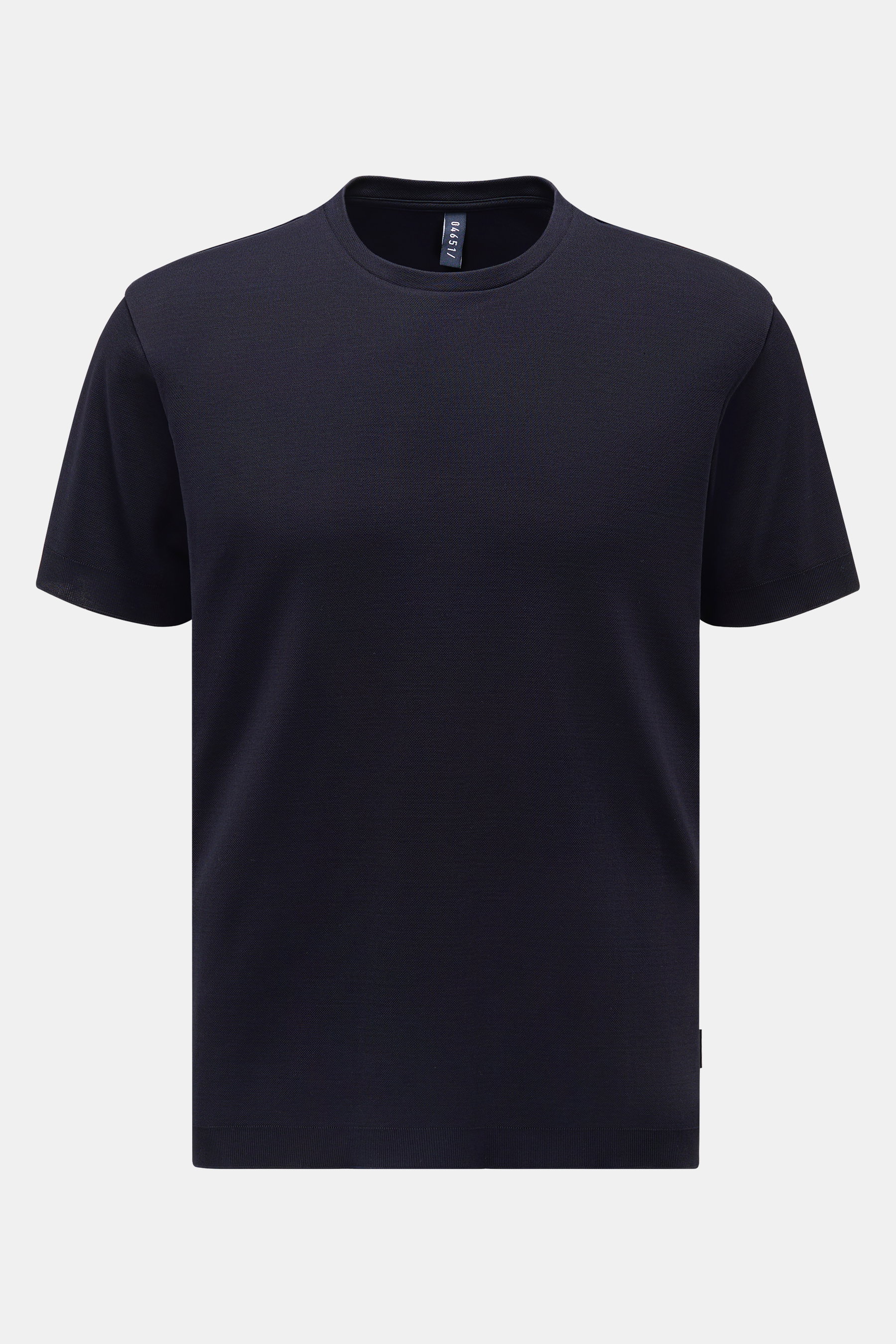 04651/ A trip in a bag Piqué-T-Shirt 'Travel Tee' navy