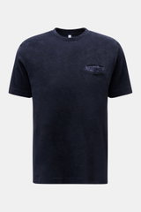 04651/ A trip in a bag Frottee T-Shirt 'Terry Tee' navy