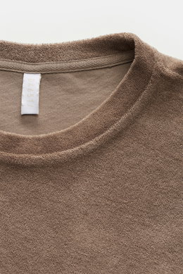 04651/ A trip in a bag Frottee T-Shirt 'Terry Tee' taupe