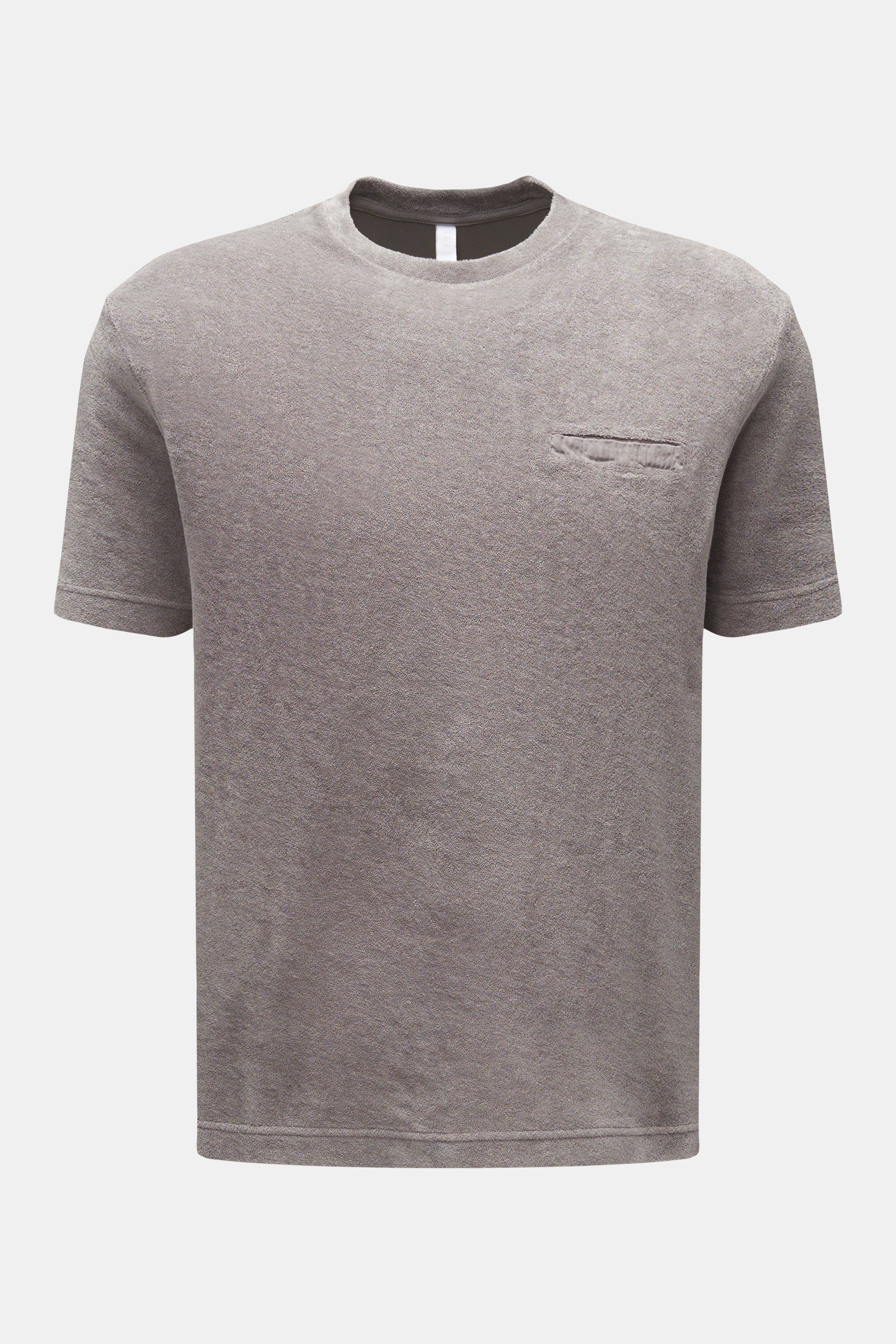 04651/ A trip in a bag Frottee T-Shirt 'Terry Tee' grau