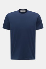 Front view of a mey story Rundhals-T-Shirt navy in slim fit, made from mercerized cotton jersey with stretch, smooth and soft texture, round neckline, perfect basic tee. <p>Die Suche nach dem perfekten Basic-Shirt hat ein Ende: MEY STORY präsentiert ein v