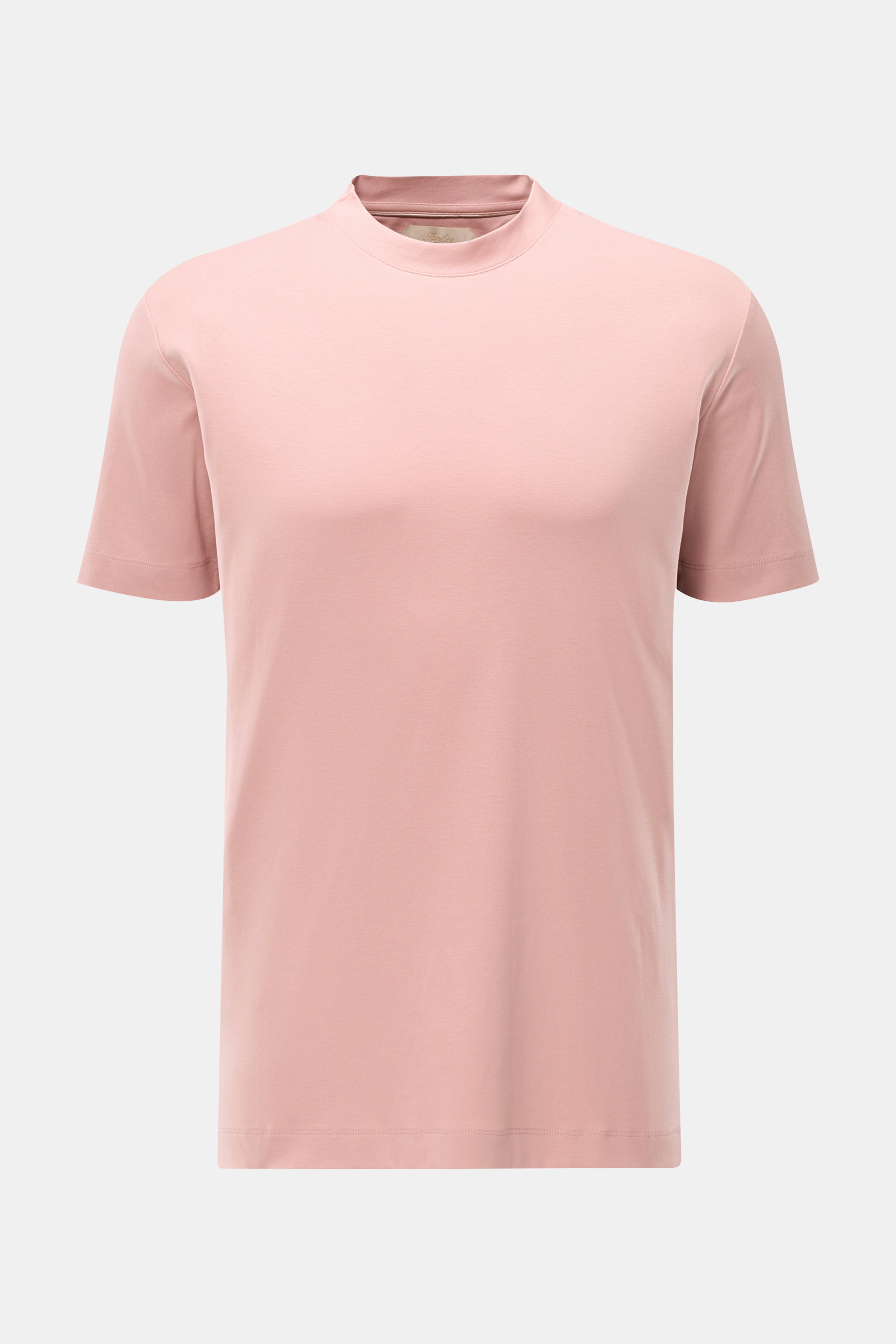 Front view of Aurélien Crew neck T-shirt antique pink, a slim fit short-sleeve shirt made of pure cotton with a soft feel, crew neck, and short hem vents. 

<p>A versatile basic for spring and summer: This T-shirt by AURÉLIEN combines high-quality cotton 