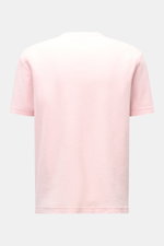 04651/ A trip in a bag Frottee T-Shirt 'Terry Tee' rosé, Rückansicht, Regular Fit, weicher Baumwoll-Frottee, Rundhalsausschnitt, Weblabel seitlich