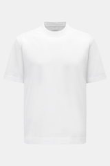 Front view of 04651/ A trip in a bag T-shirt 'Nunu' white, a pure cotton, soft feel, regular fit crew neck tee with back print.

<p>A basic with a print accent: With its Copenhagen inspired print, this T-shirt by 04651/ A TRIP IN A BAG makes a modern stat