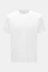 Front view of 04651/ A trip in a bag Piqué-T-Shirt 'TP' weiß, a white slim fit cotton piqué T-shirt with round neckline.

<p>Summer Essential: Das Piqué-T-Shirt von 04651/ A TRIP IN A BAG überzeugt an warmen Tagen als vielseitiges Basic.</p>
<ul>
<li>Piqu