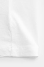 Officine Générale Rundhals-T-Shirt 'Cneck Tee' weiß, Frontansicht, Slim Fit, Jersey Bio-Baumwolle, weicher Griff, Rundhalsausschnitt, Sommerfavorit